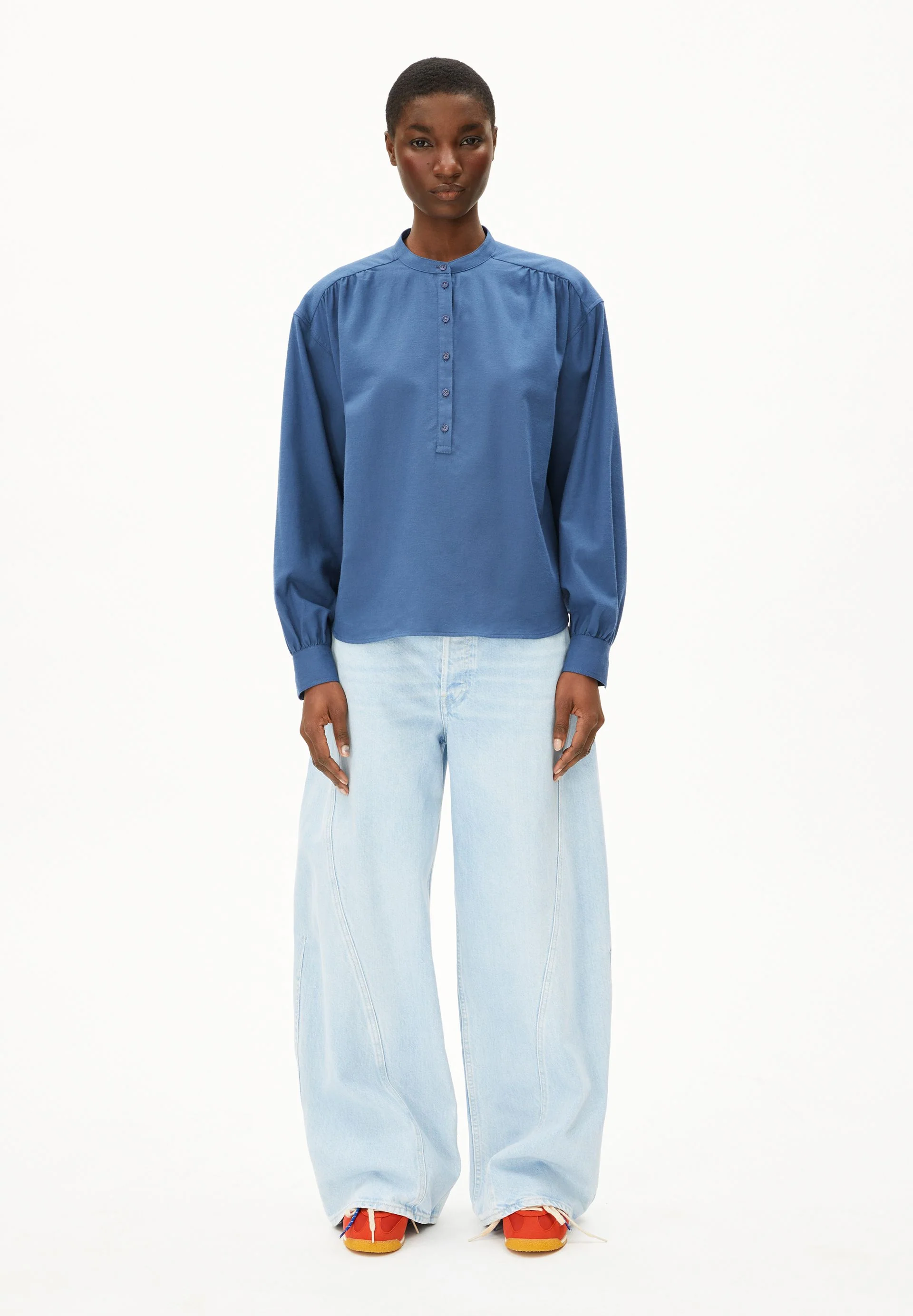 EFINARAA BRUSHED BLUSE | nightshadow - Image 5
