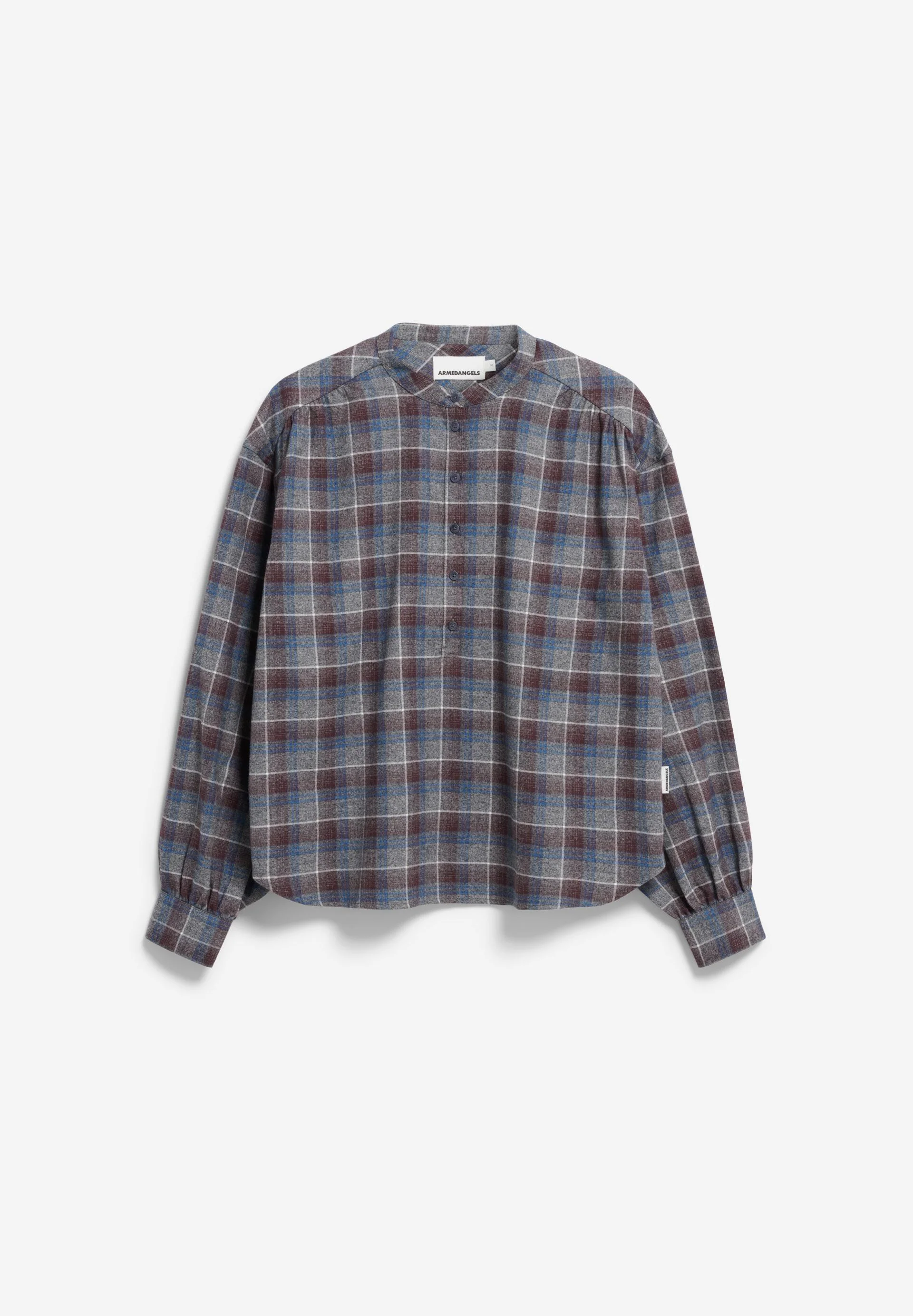 EFINARAA KARIERTE BLUSE | dark cranberry-nightshadow - Image 6