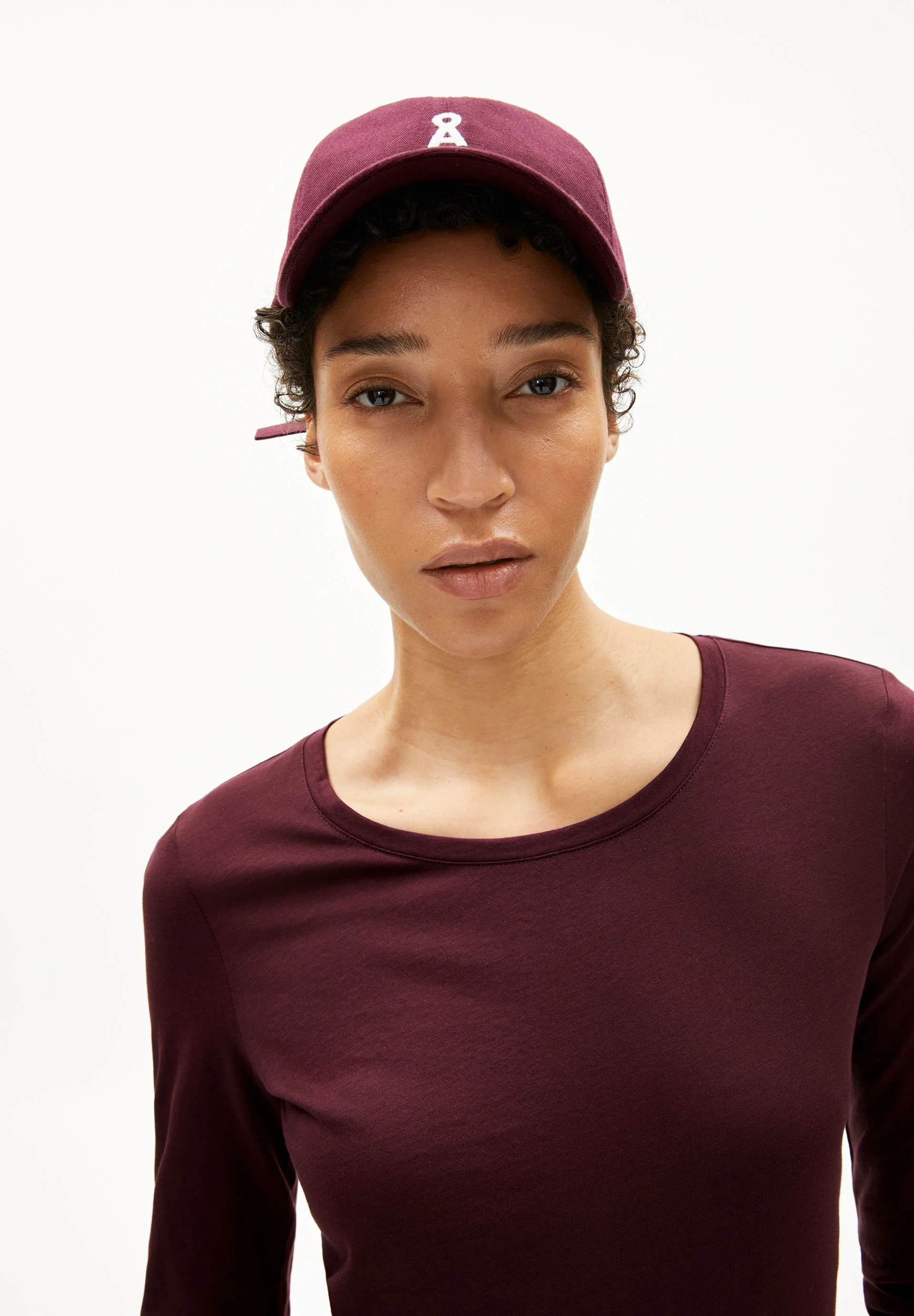 EINIAARA SOFT LANGARMSHIRT | dark cranberry - Image 3