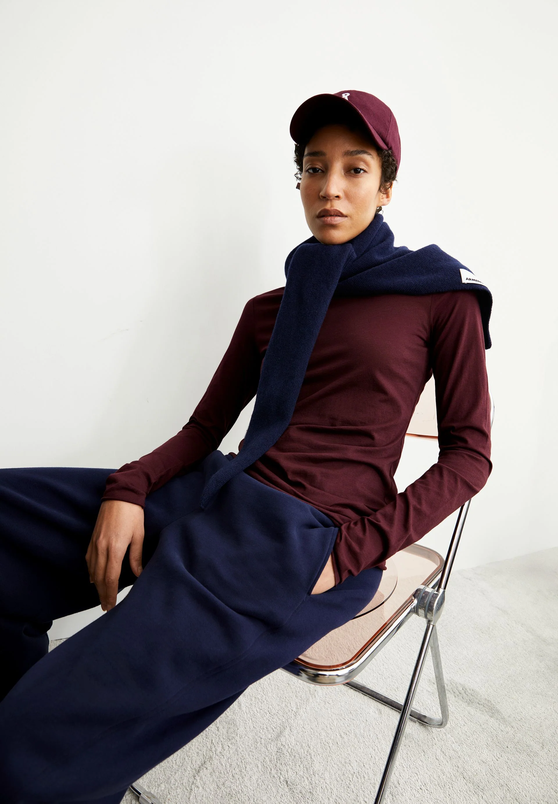 EINIAARA SOFT LANGARMSHIRT | dark cranberry - Image 4