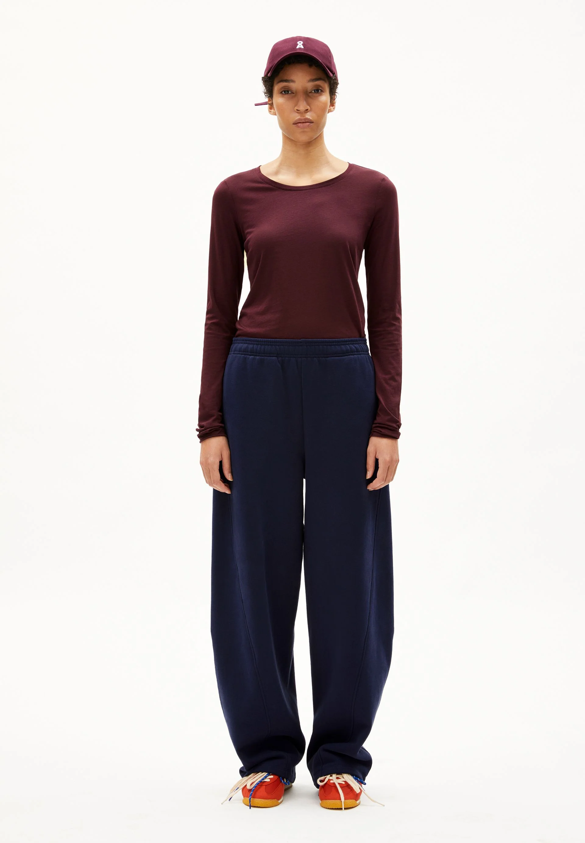 EINIAARA SOFT LANGARMSHIRT | dark cranberry - Image 5