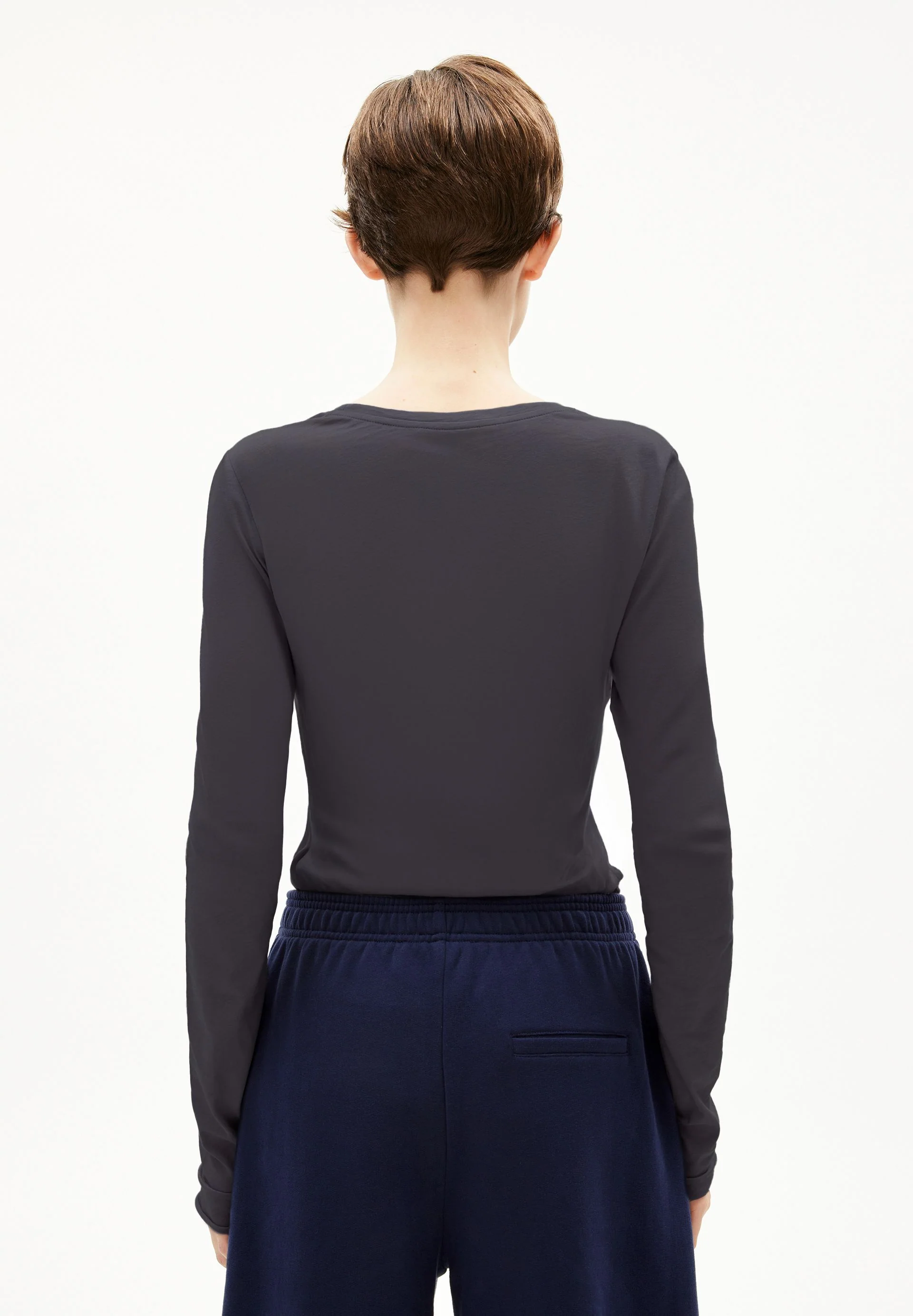 EINIAARA SOFT LANGARMSHIRT | dark steel - Image 2