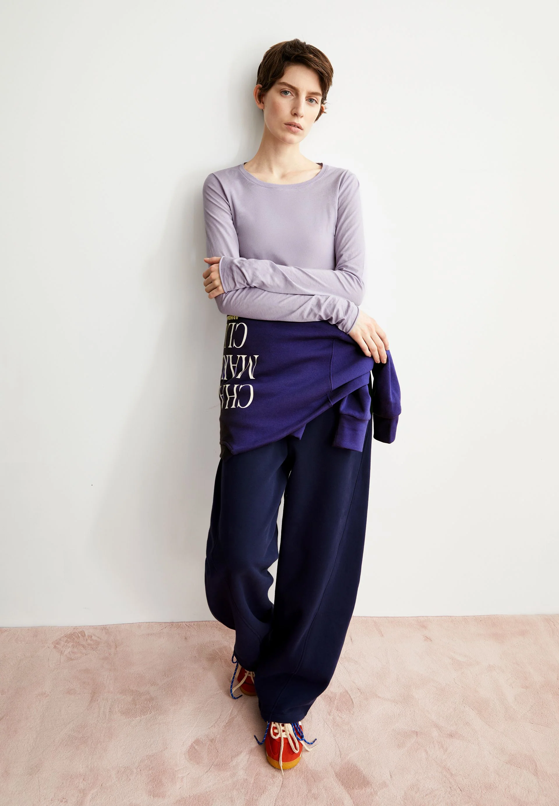 EINIAARA SOFT LANGARMSHIRT | frozen lavender - Image 4