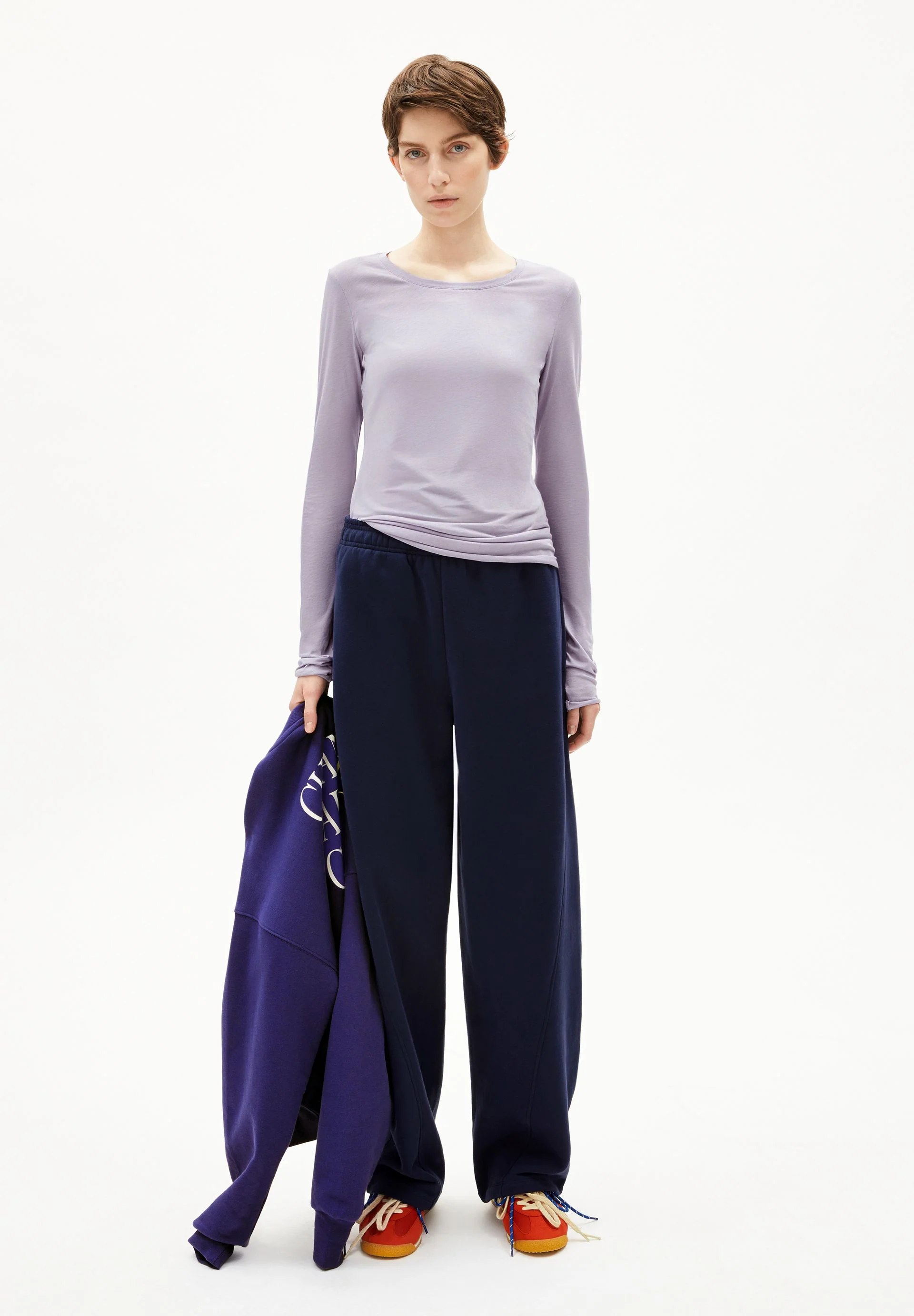 EINIAARA SOFT LANGARMSHIRT | frozen lavender - Image 5
