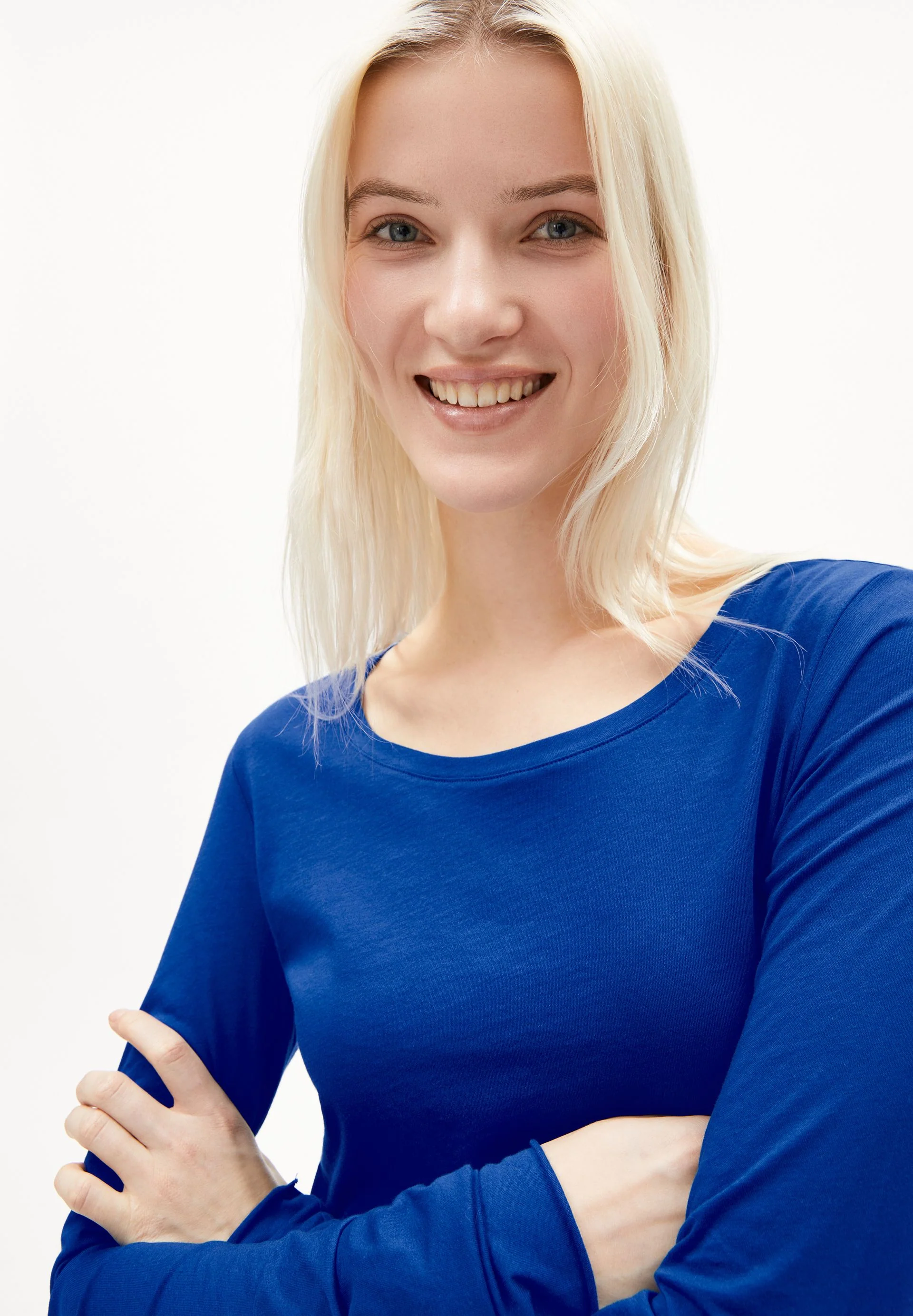 EINIAARA SOFT LANGARMSHIRT | lapis blue - Image 3