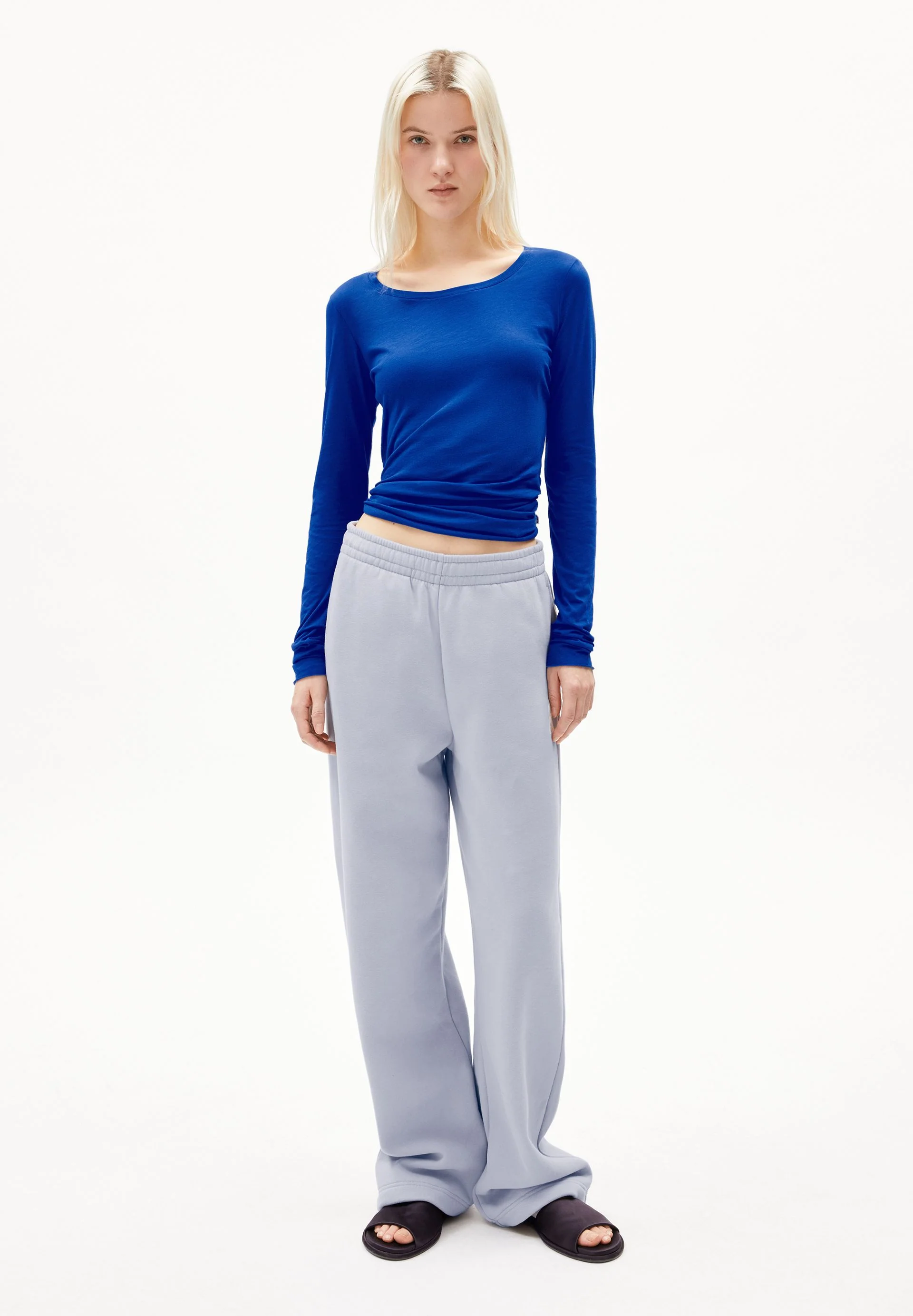 EINIAARA SOFT LANGARMSHIRT | lapis blue - Image 5