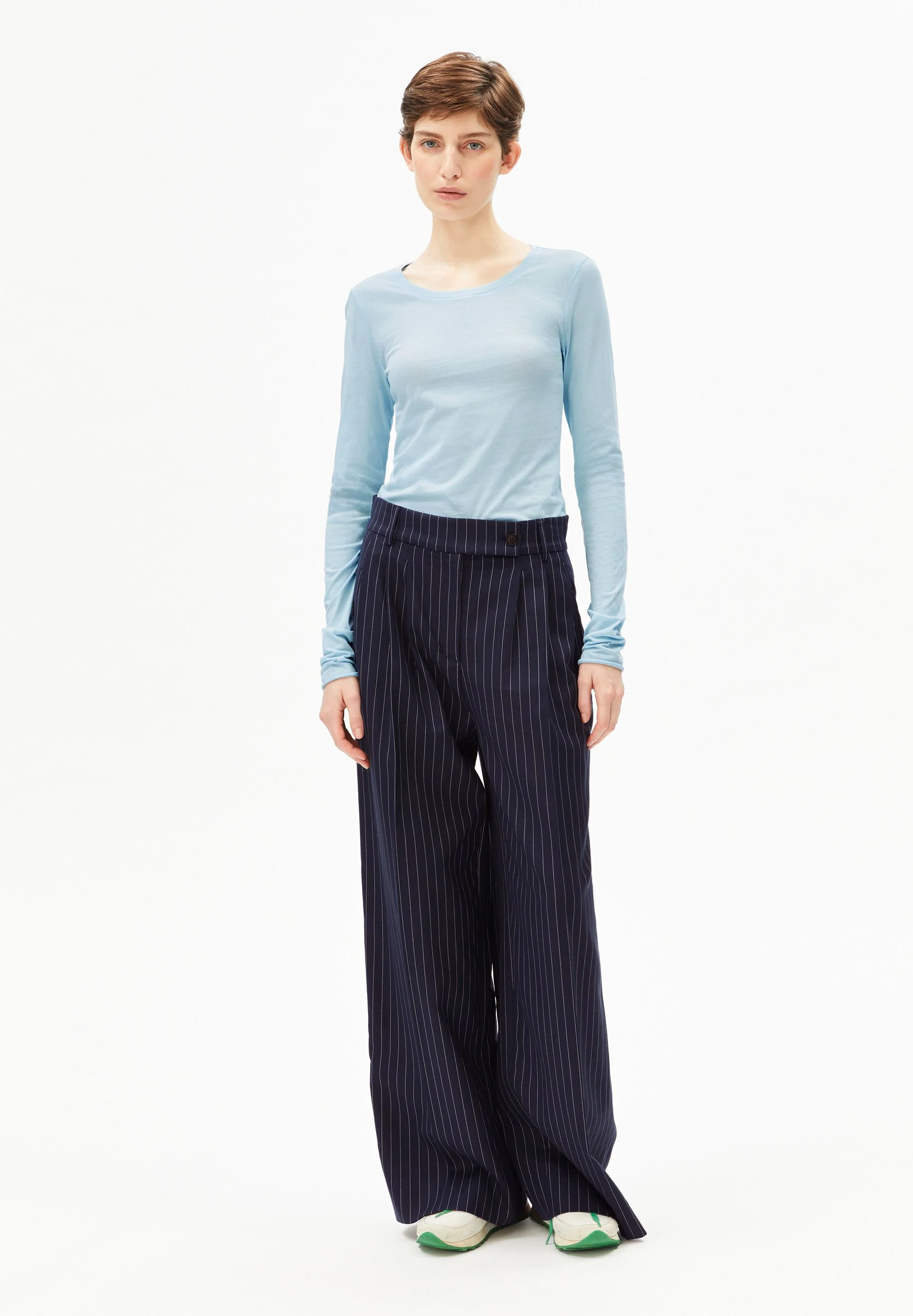 EINIAARA SOFT LANGARMSHIRT | blue glow - Image 5