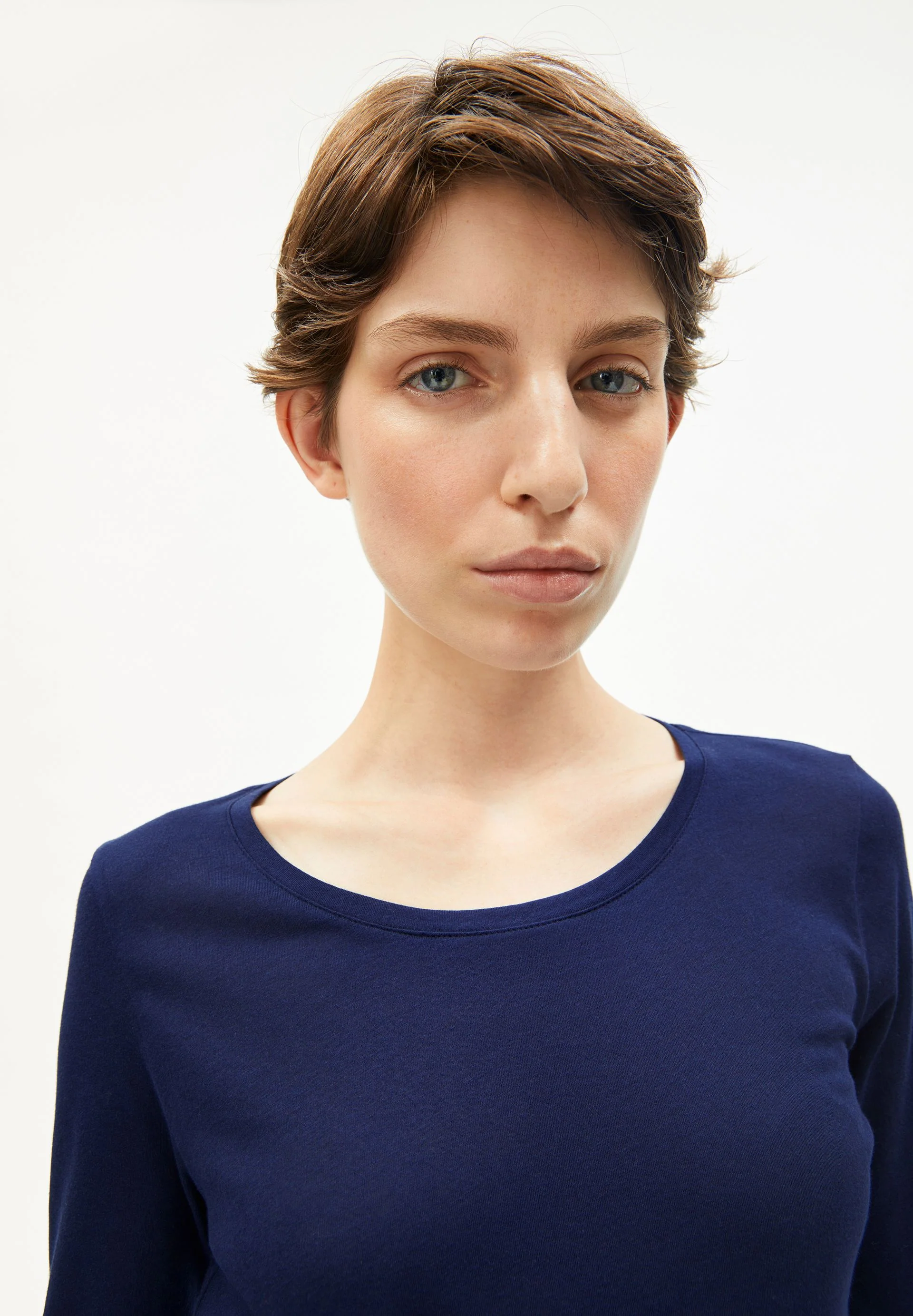 EINIAARA SOFT LANGARMSHIRT | tinted navy - Image 3