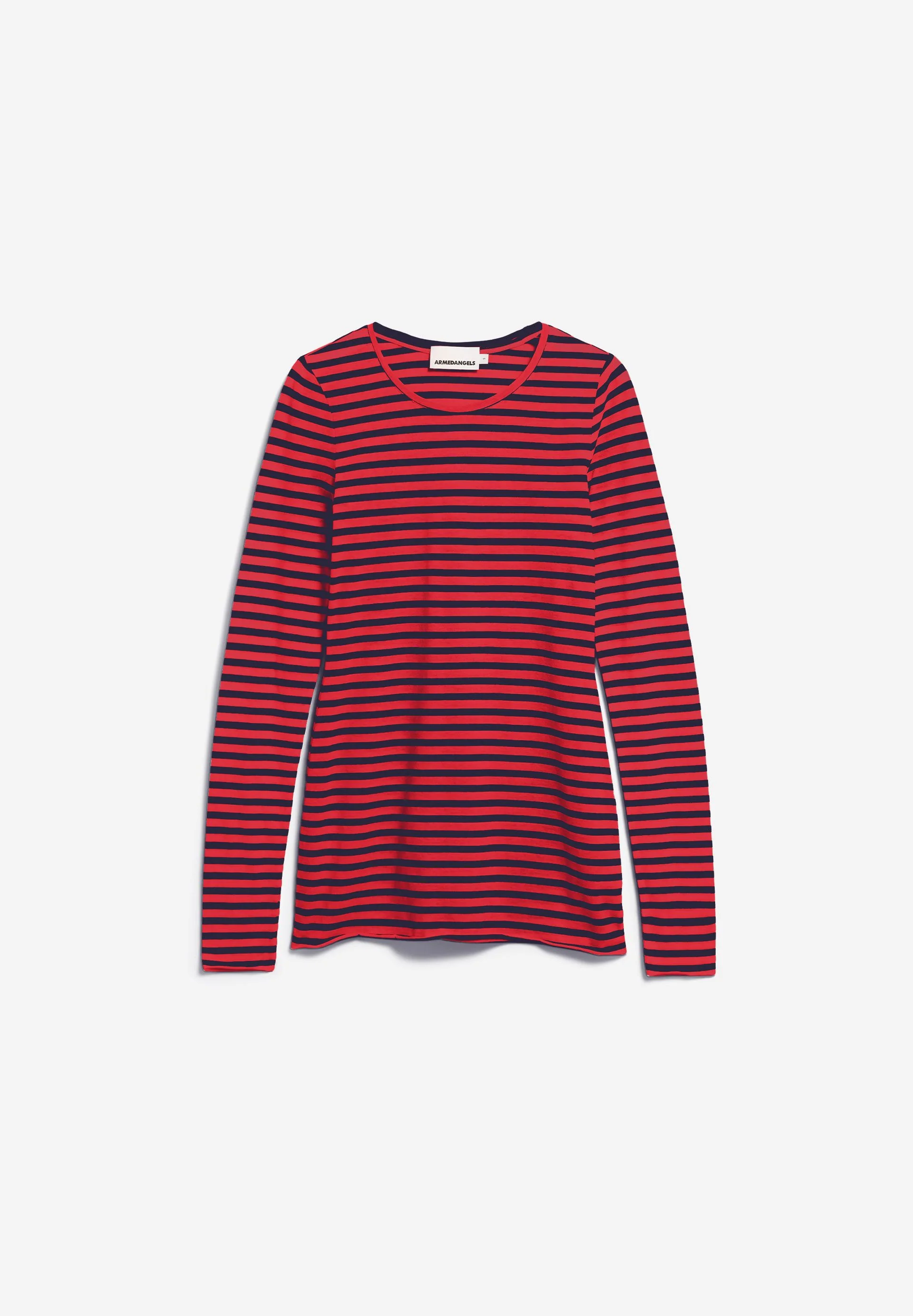 EINIAARA STRIPE LONGSLEEVE | tinted navy-candy apple - Image 7