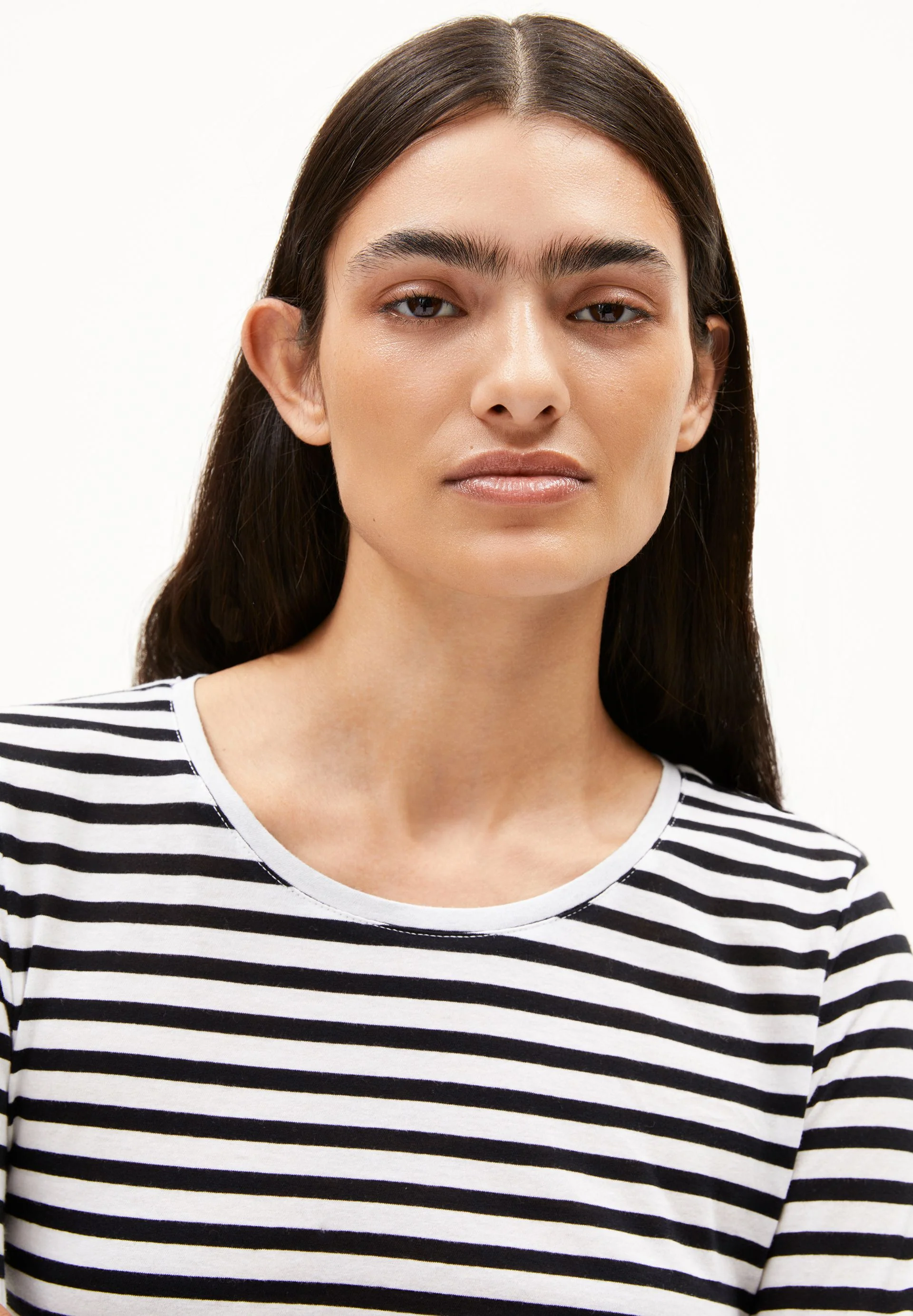 EINIAARA STRIPE LONGSLEEVE | white-black - Image 3
