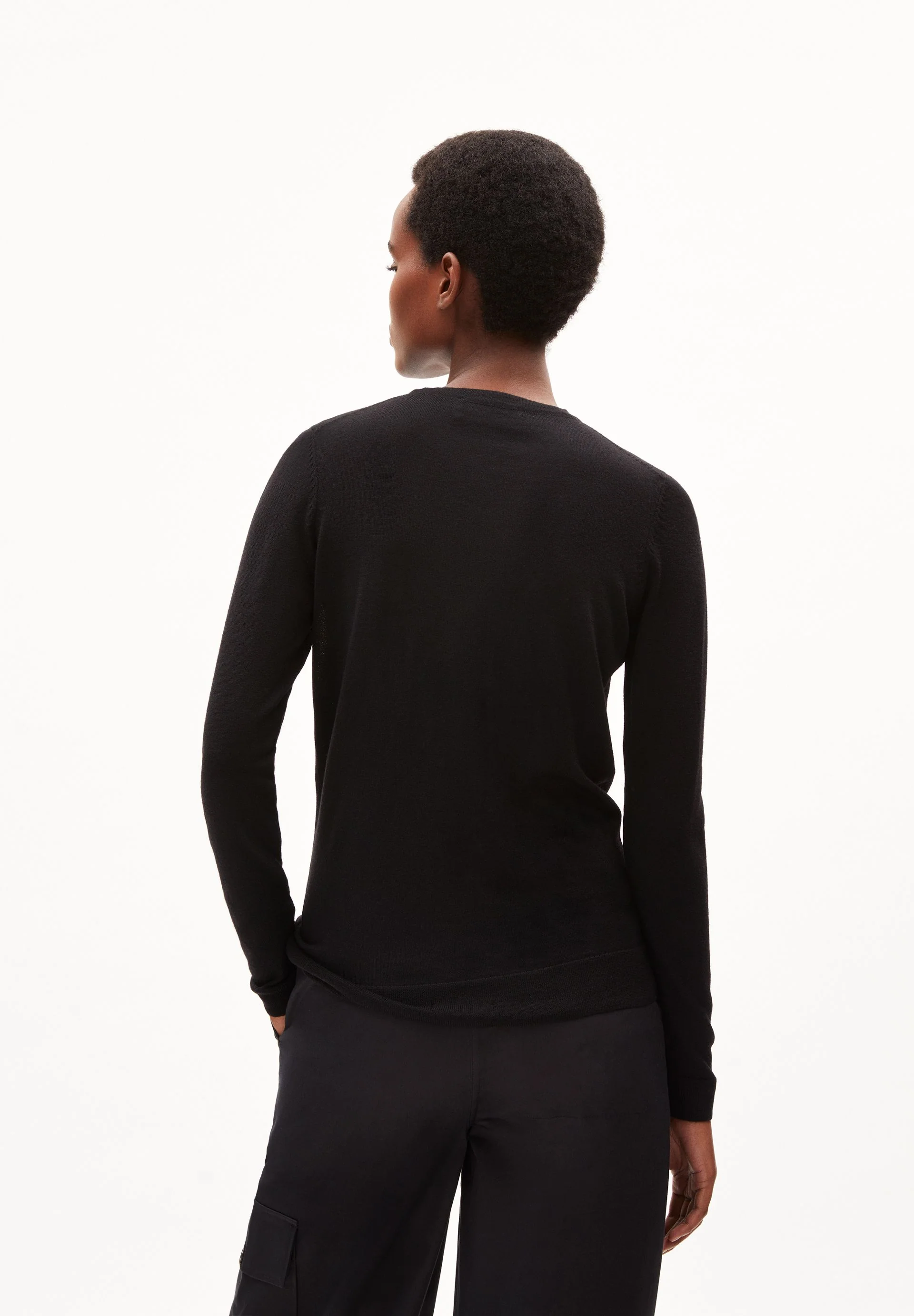 ELDIAA MERINO STRICKPULLOVER | black - Image 2