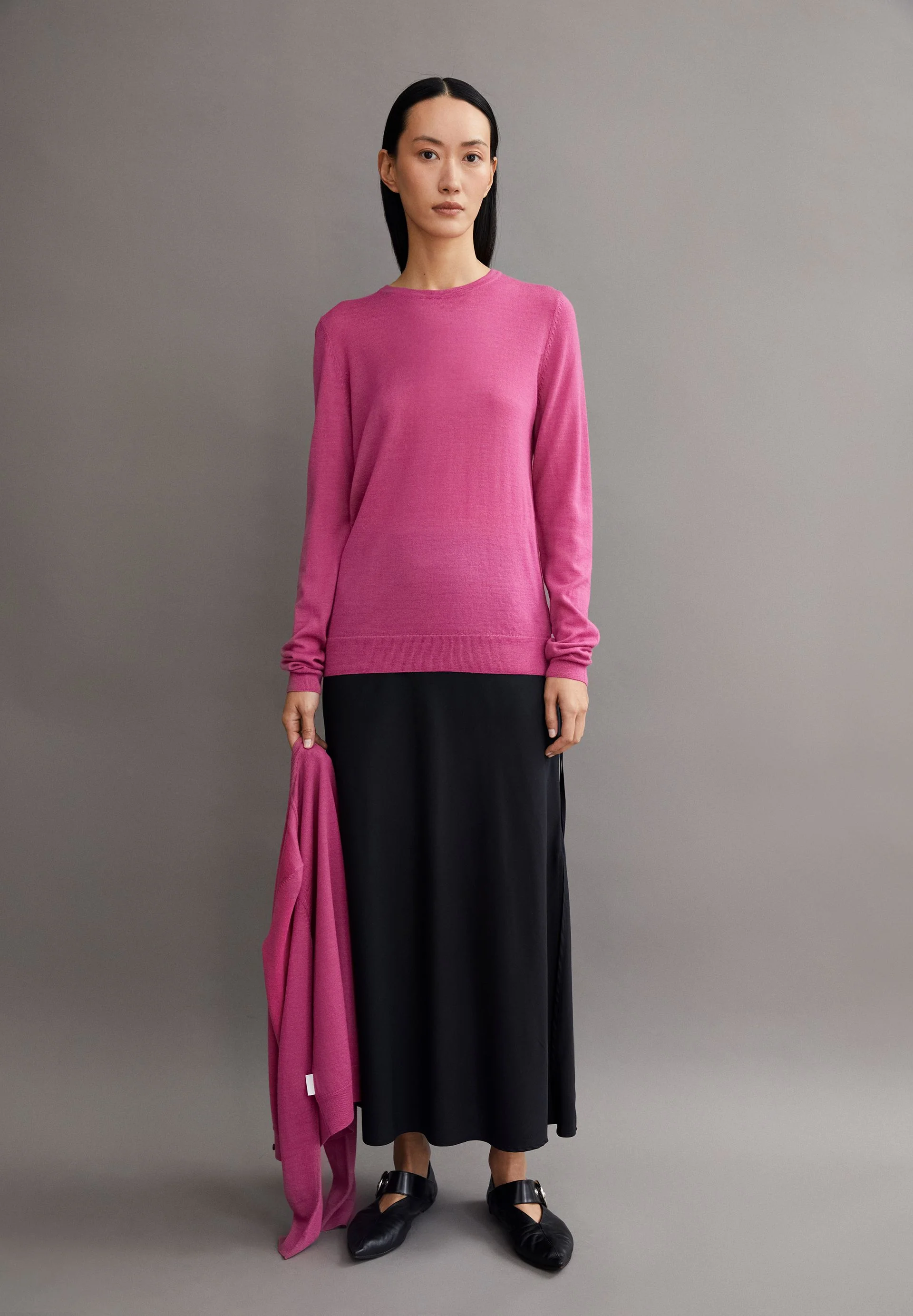 ELDIAA MERINO STRICKPULLOVER | crushed berry - Image 4