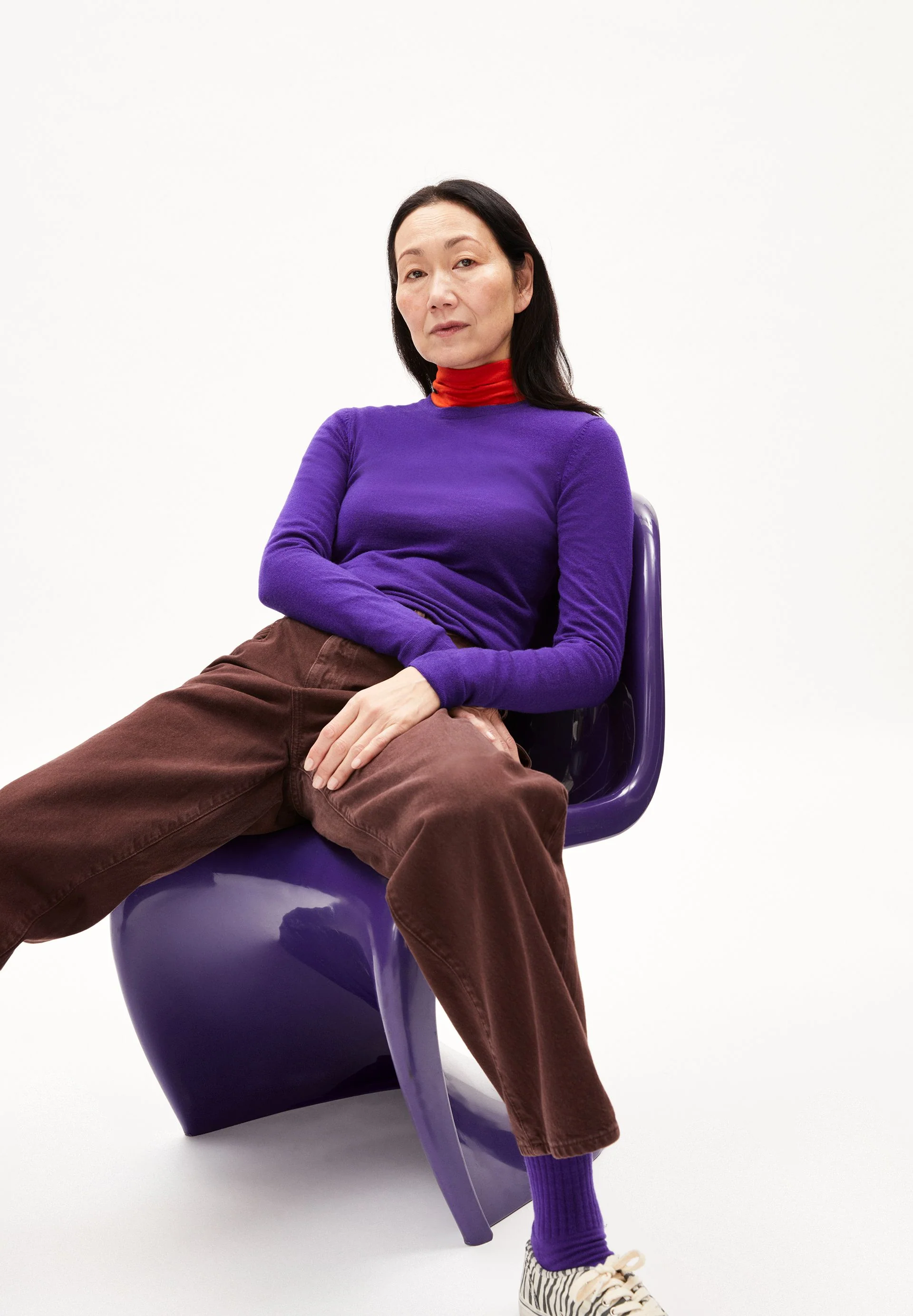 ELDIAA MERINO STRICKPULLOVER | indigo lilac - Image 4