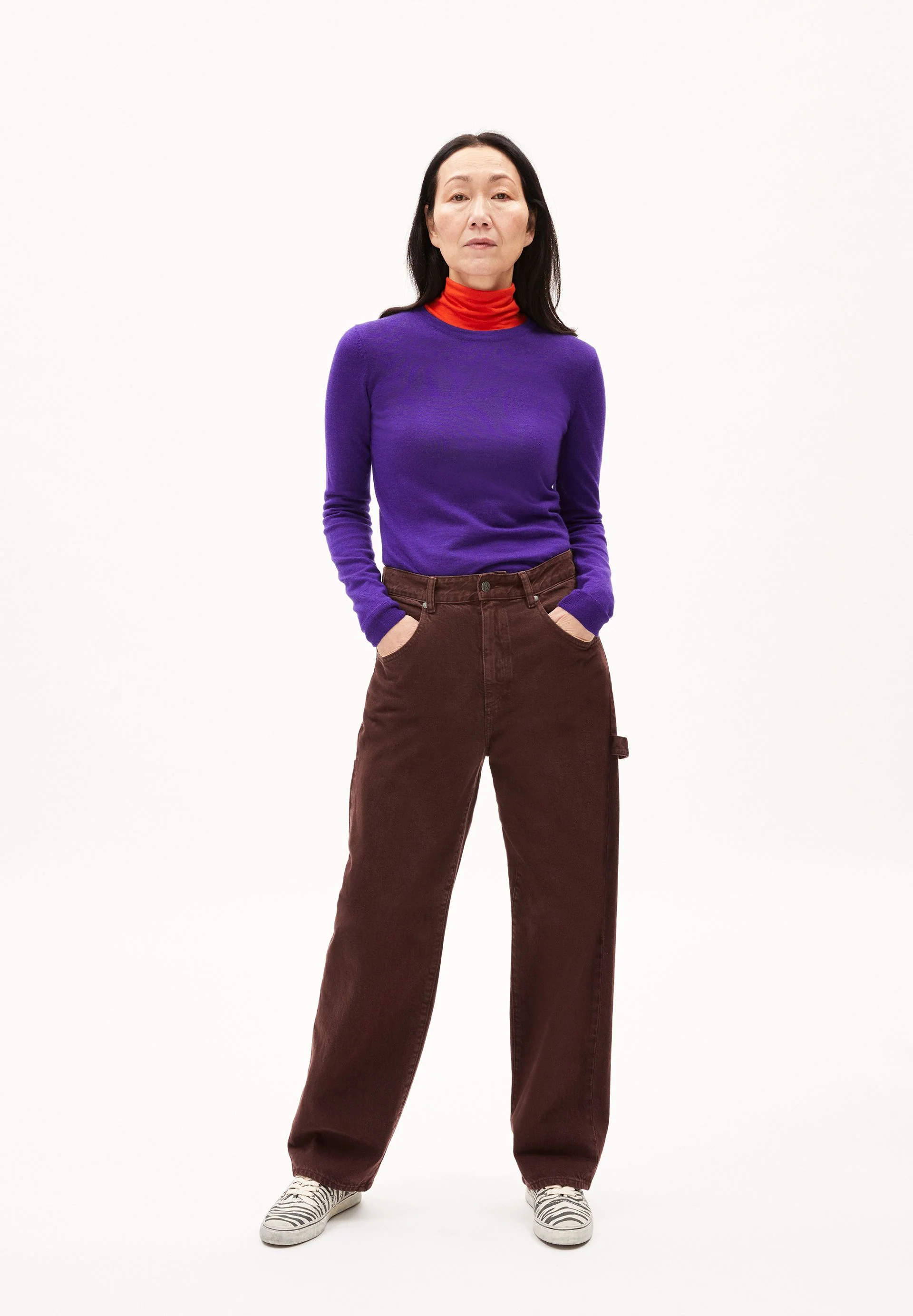 ELDIAA MERINO STRICKPULLOVER | indigo lilac - Image 5