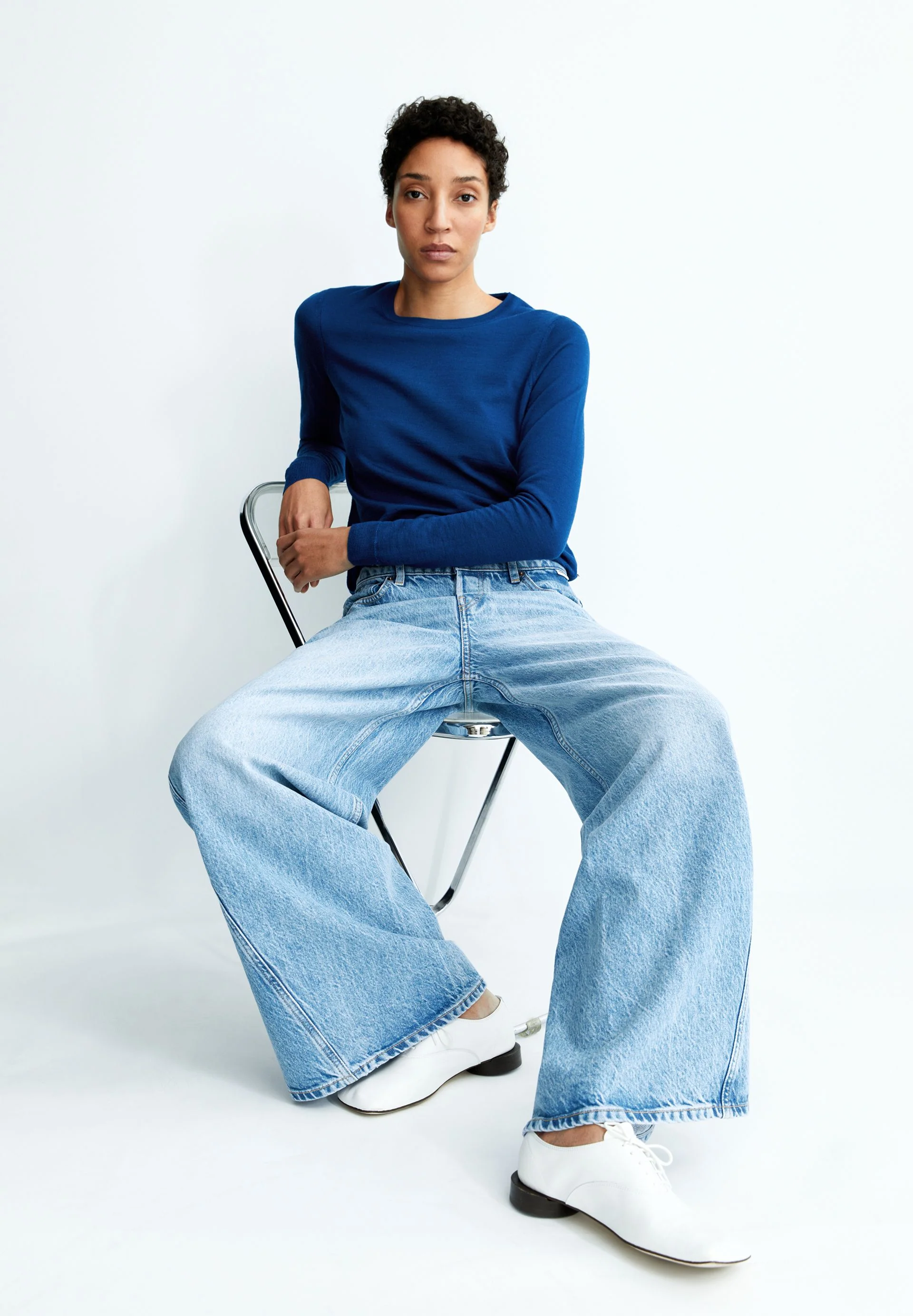 ELDIAA MERINO STRICKPULLOVER | lapis blue - Image 4