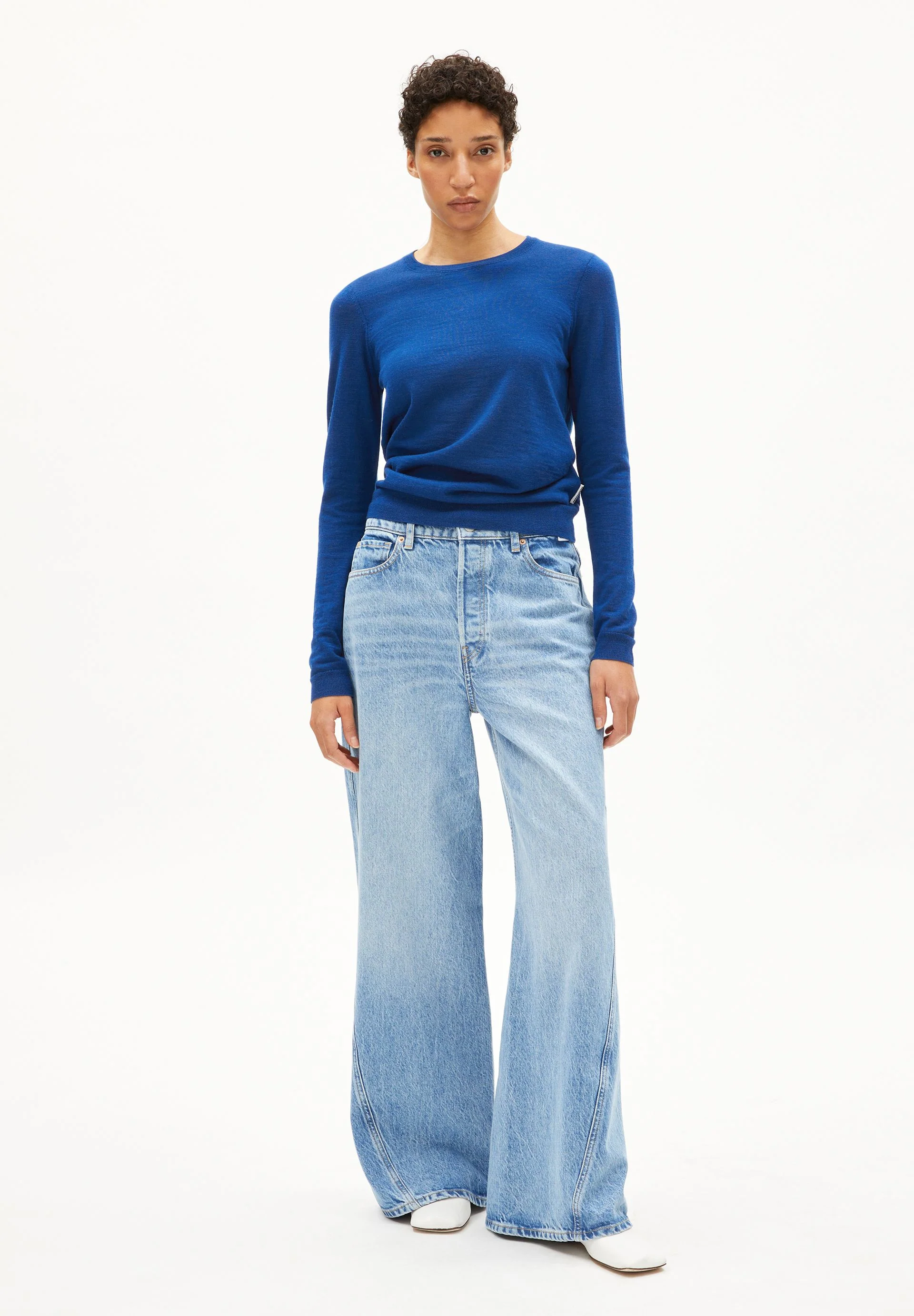 ELDIAA MERINO STRICKPULLOVER | lapis blue - Image 5