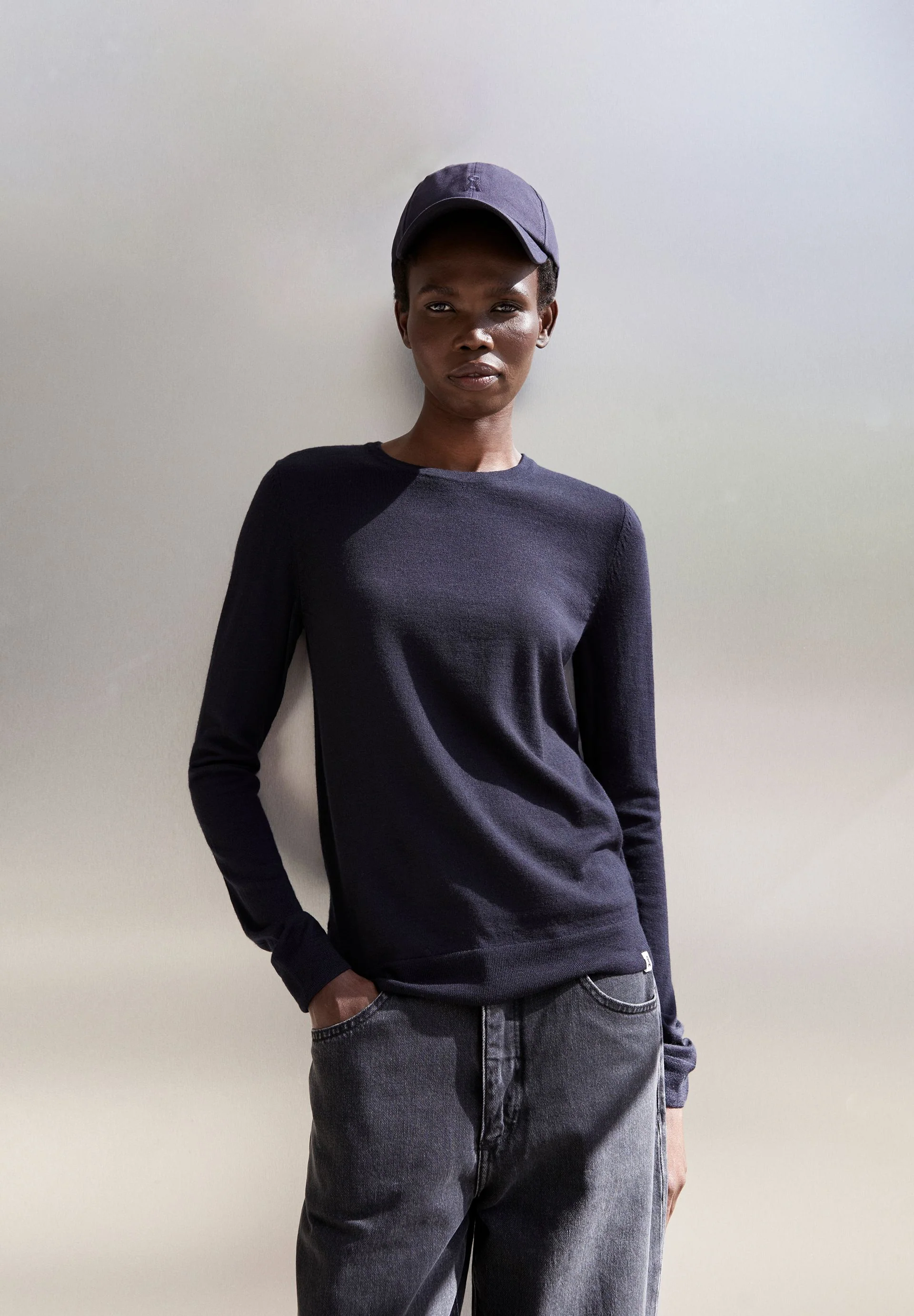 ELDIAA MERINO STRICKPULLOVER | night sky - Image 4