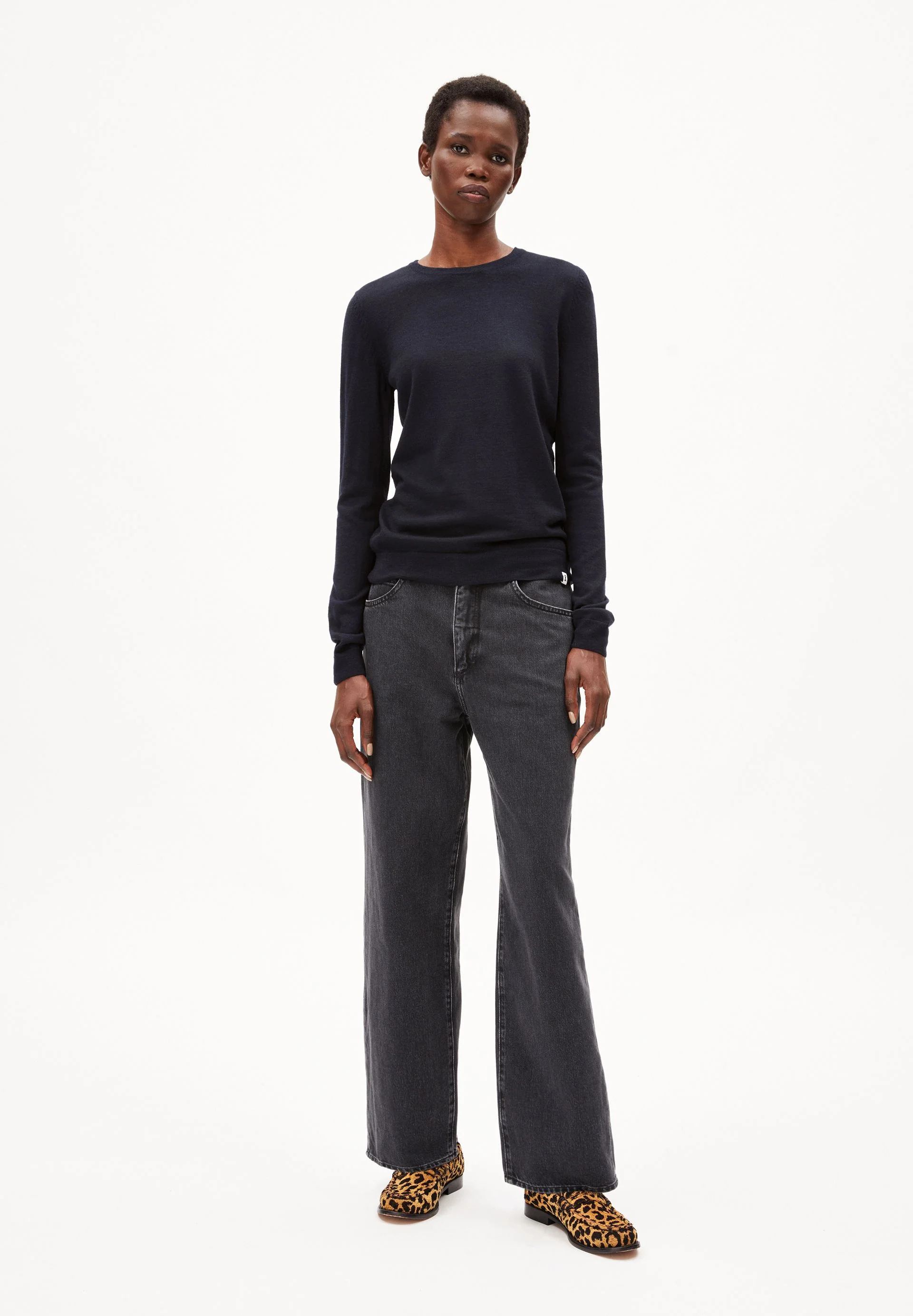 ELDIAA MERINO STRICKPULLOVER | night sky - Image 5