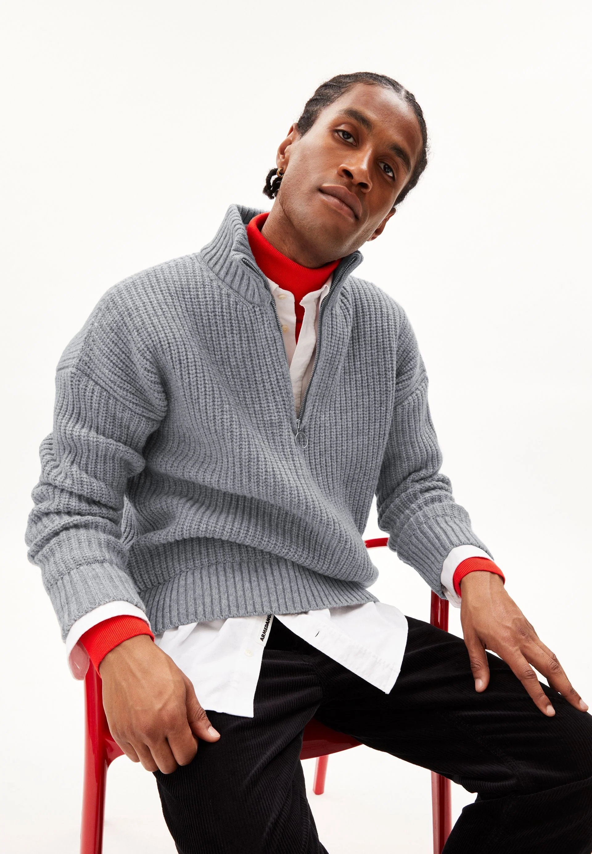 ELIJAA | light grey melange - Image 4