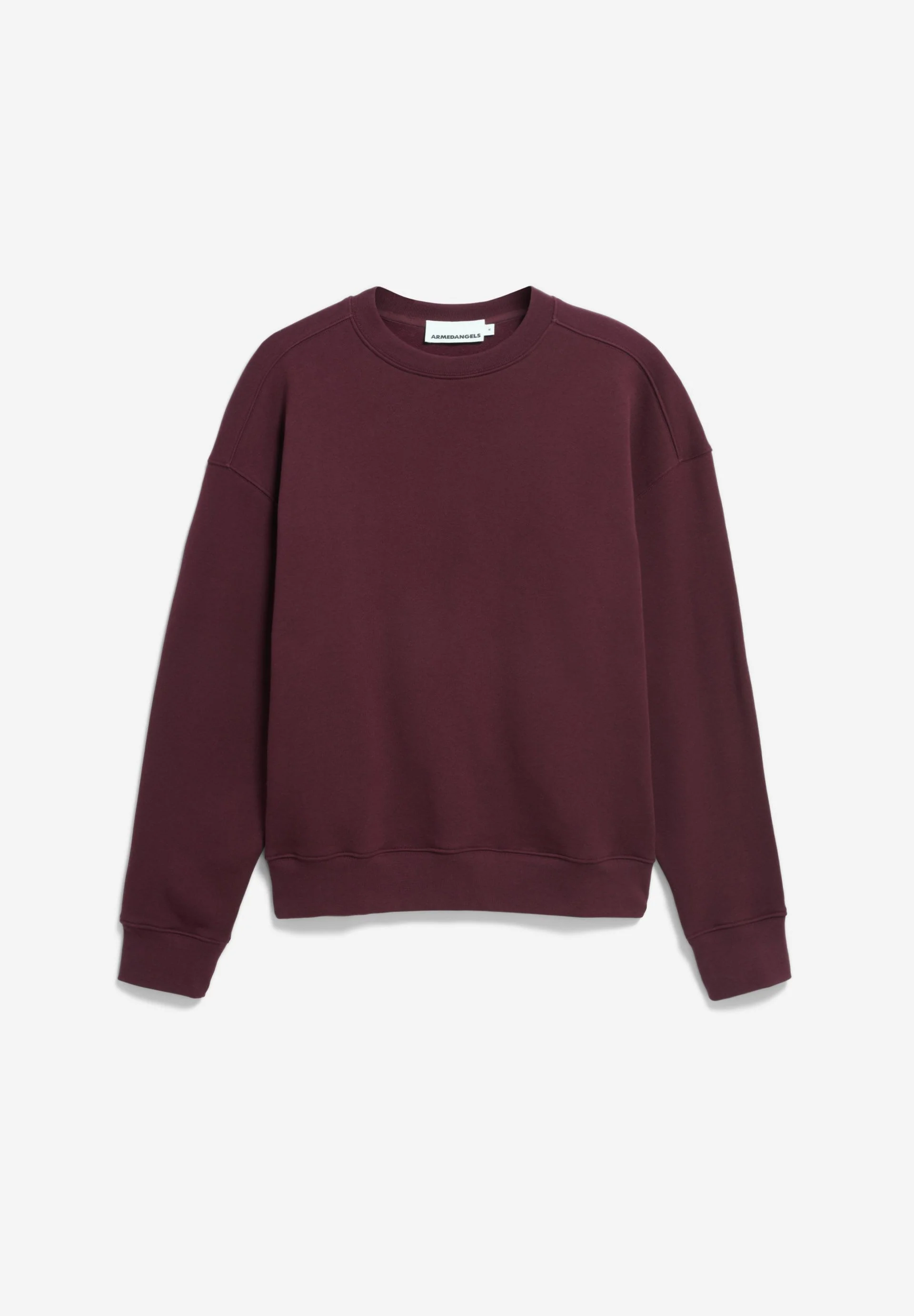 EMAAL Å ZICK ZACK SWEATSHIRT | dark cranberry - Image 7