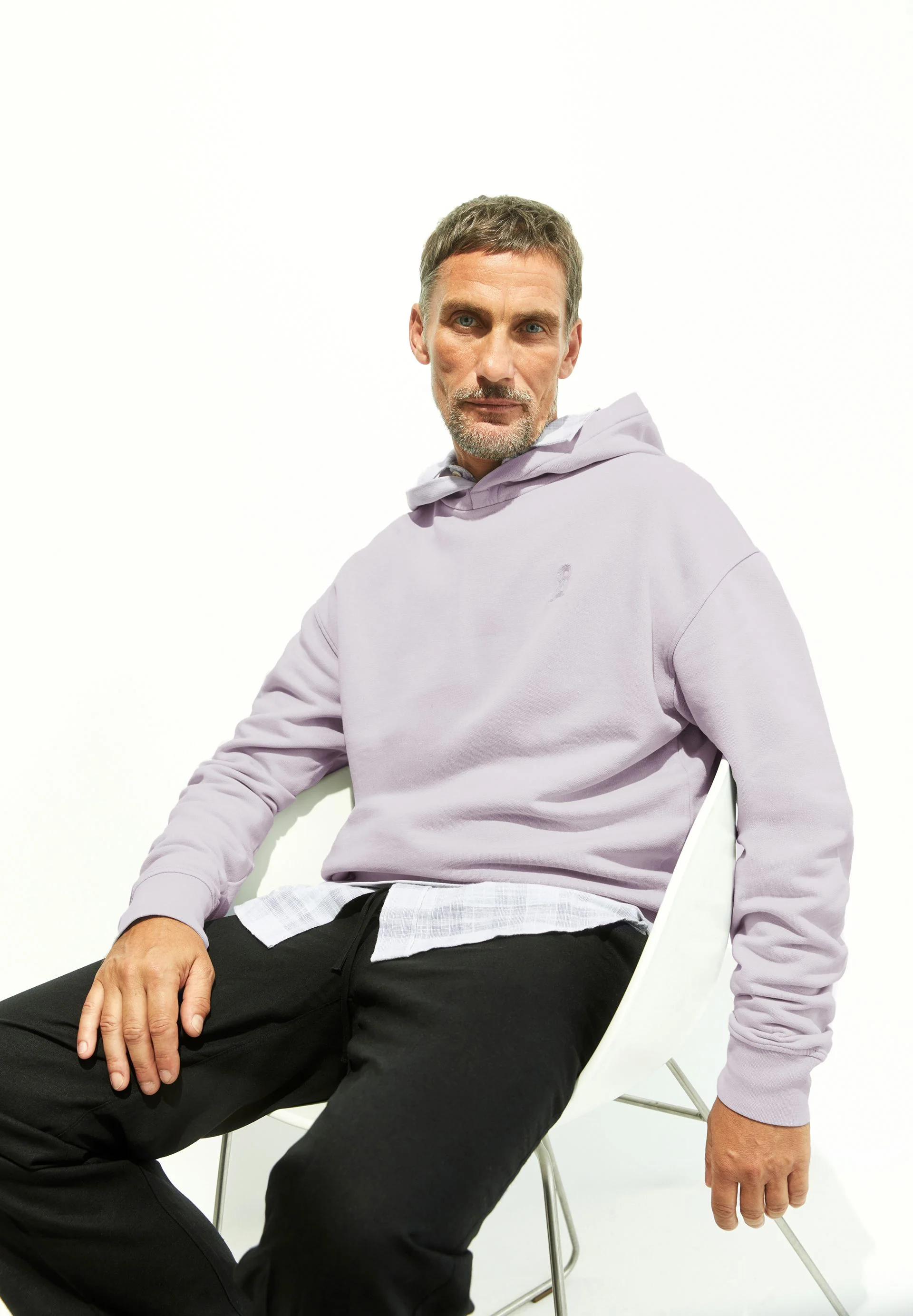 EMAAL HOODIE GMT DYE | soft lilac washed - Image 4