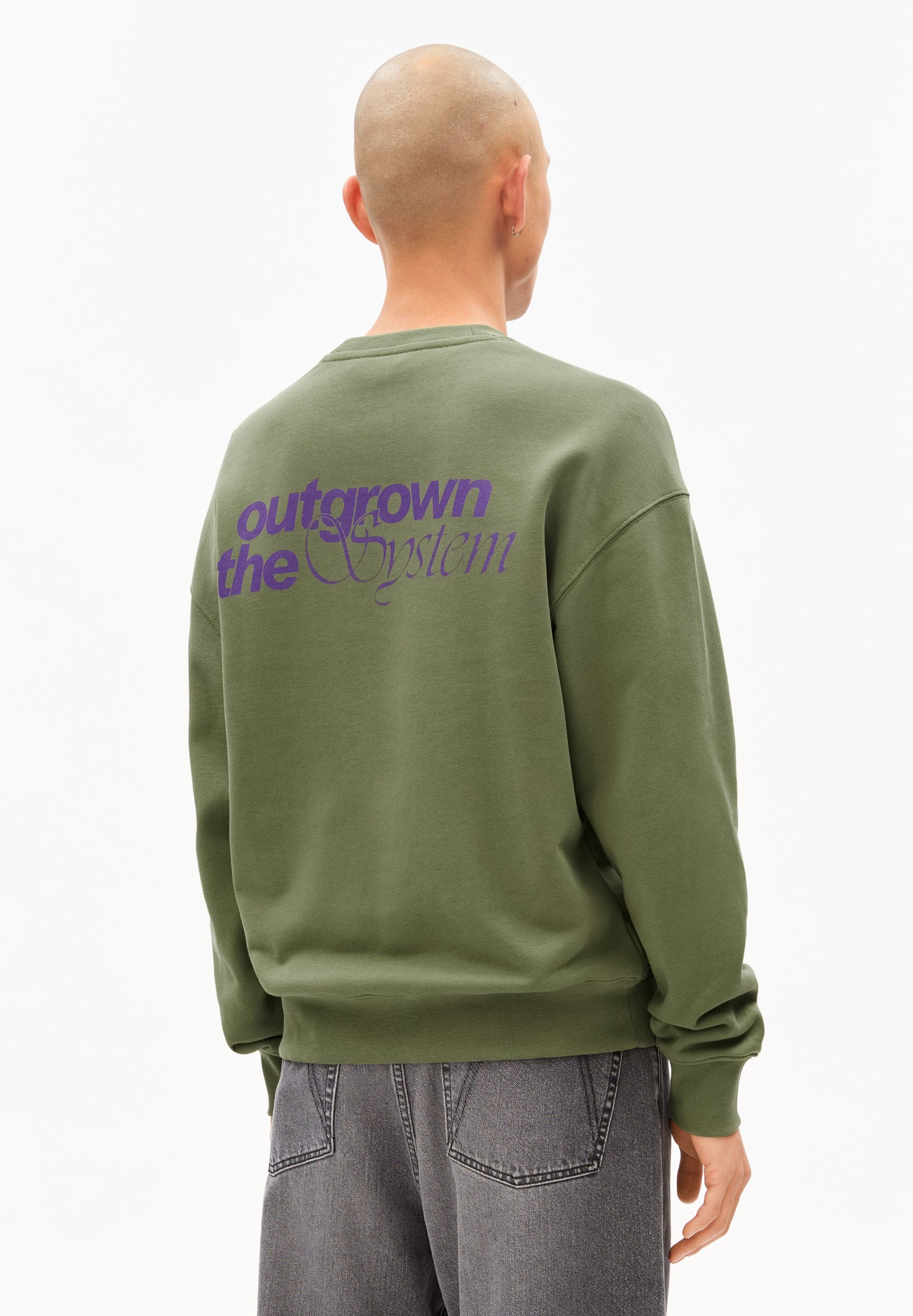 EMAAL OUTGROWN SWEATSHIRT | fatigue green - Image 2