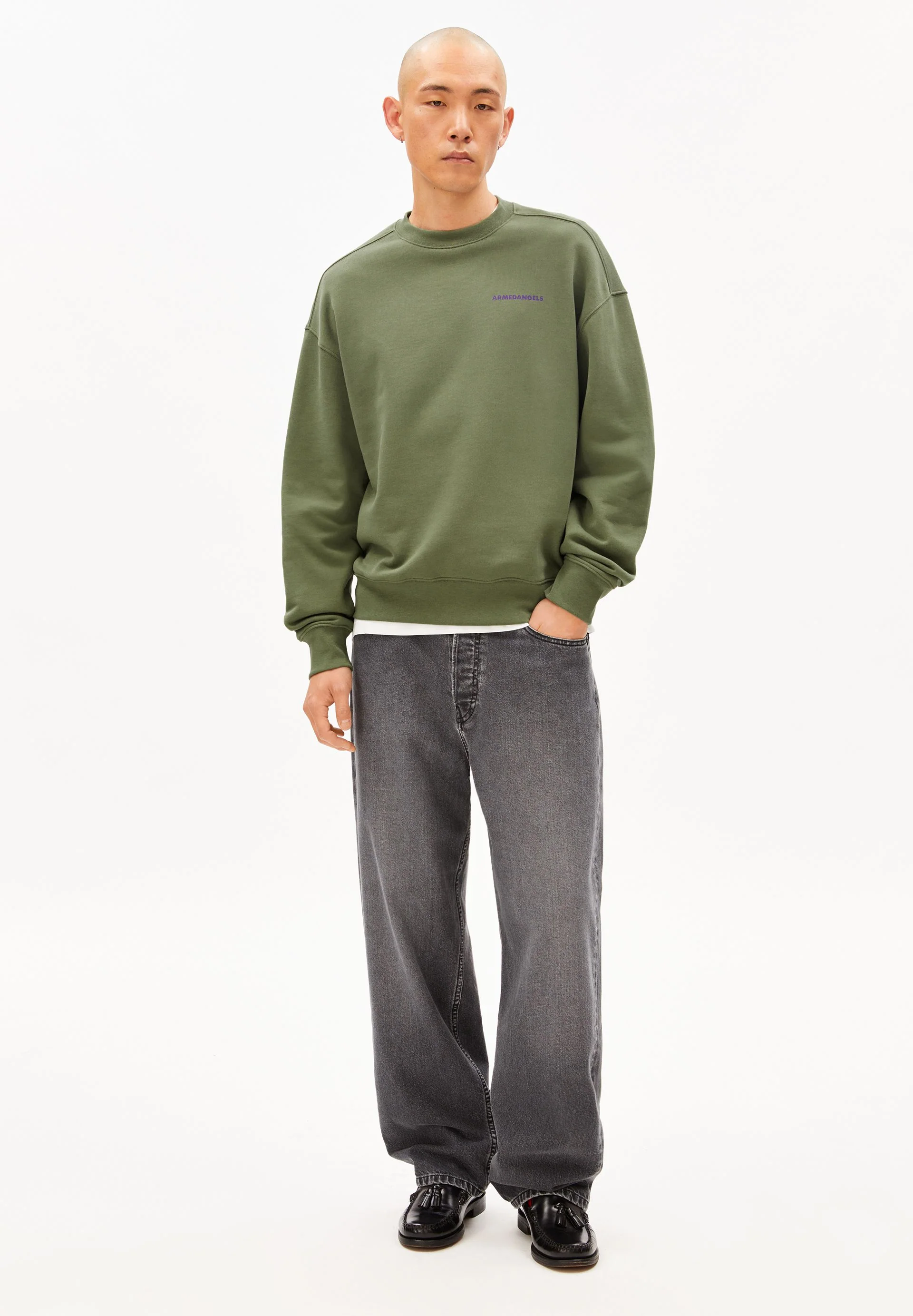 EMAAL OUTGROWN SWEATSHIRT | fatigue green - Image 5