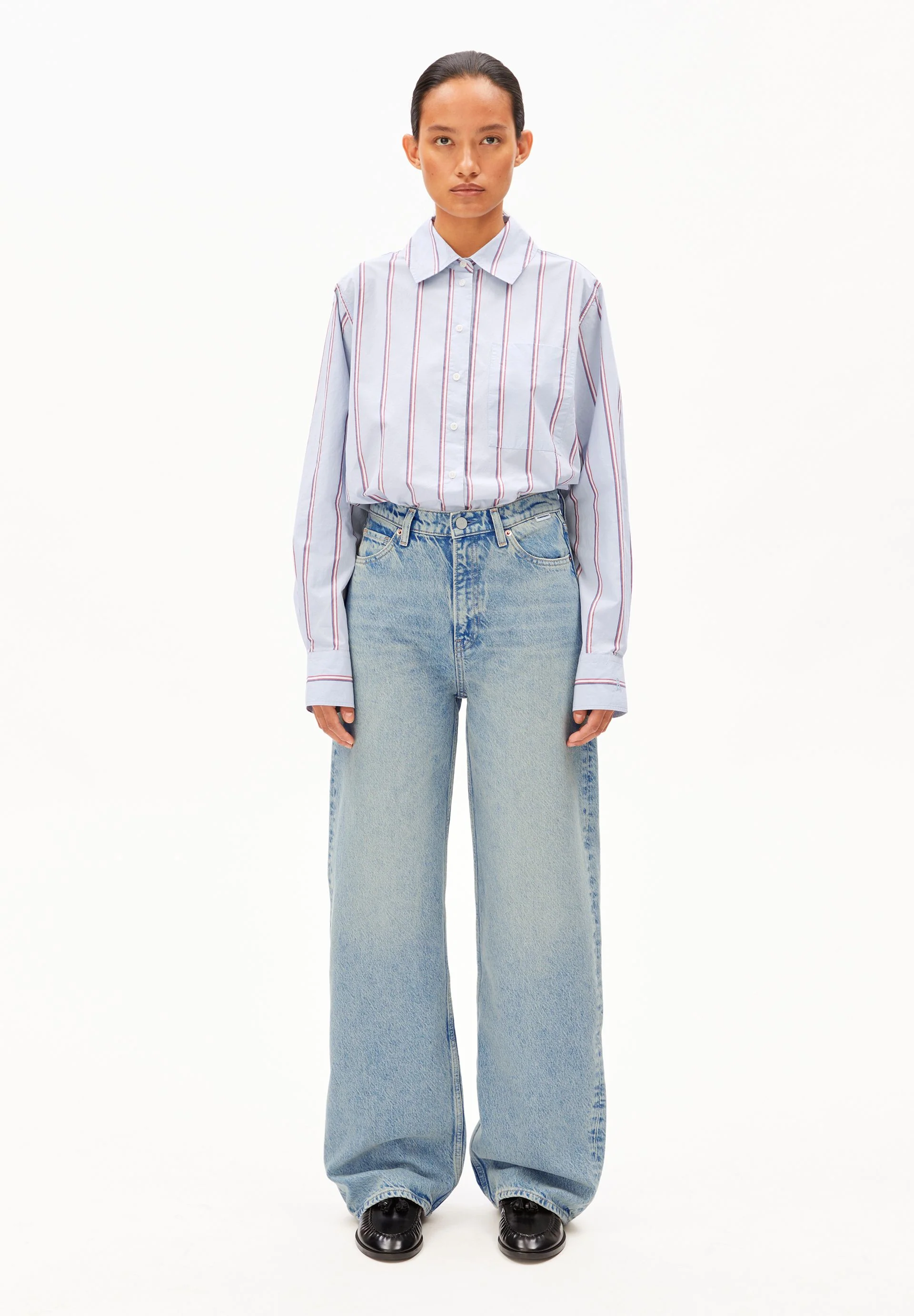 ENIJAA HIGH WAIST WIDE JEANS | airy - Image 5