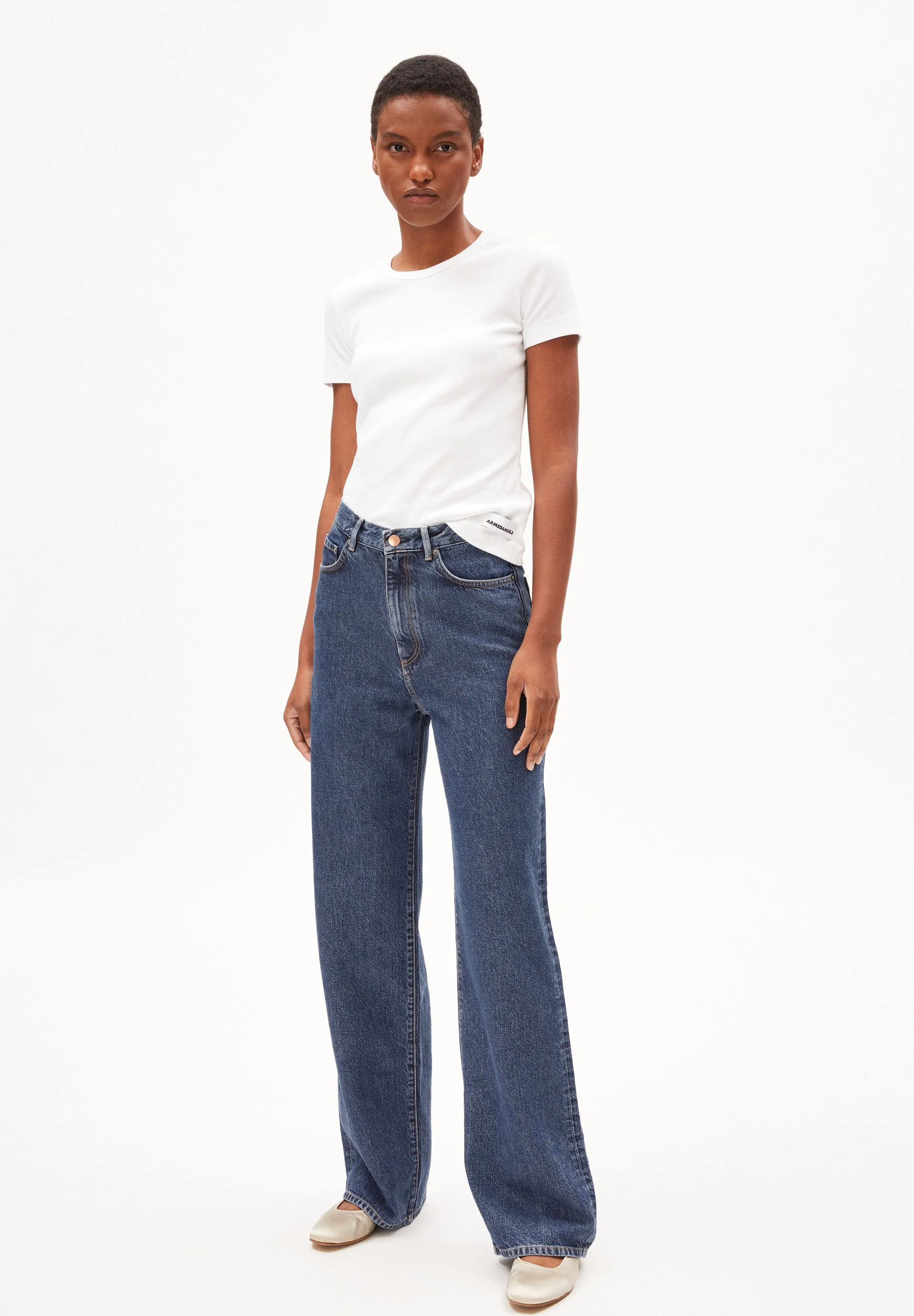 ENIJAA FLOW HIGH WAIST WIDE JEANS | mountain blast - Image 4
