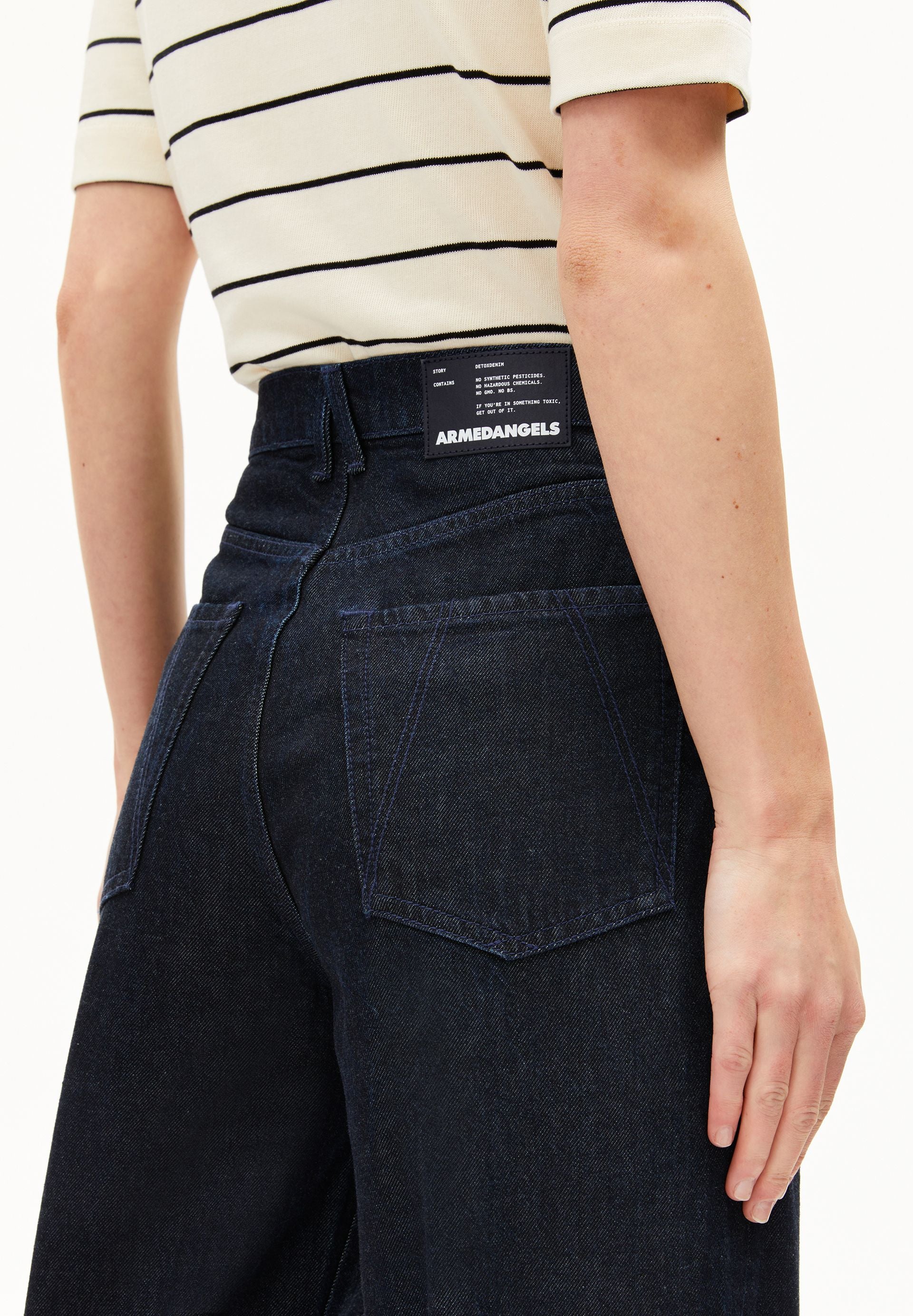 ENIJAA FLOW HIGH WAIST WIDE JEANS | rinse - Image 3