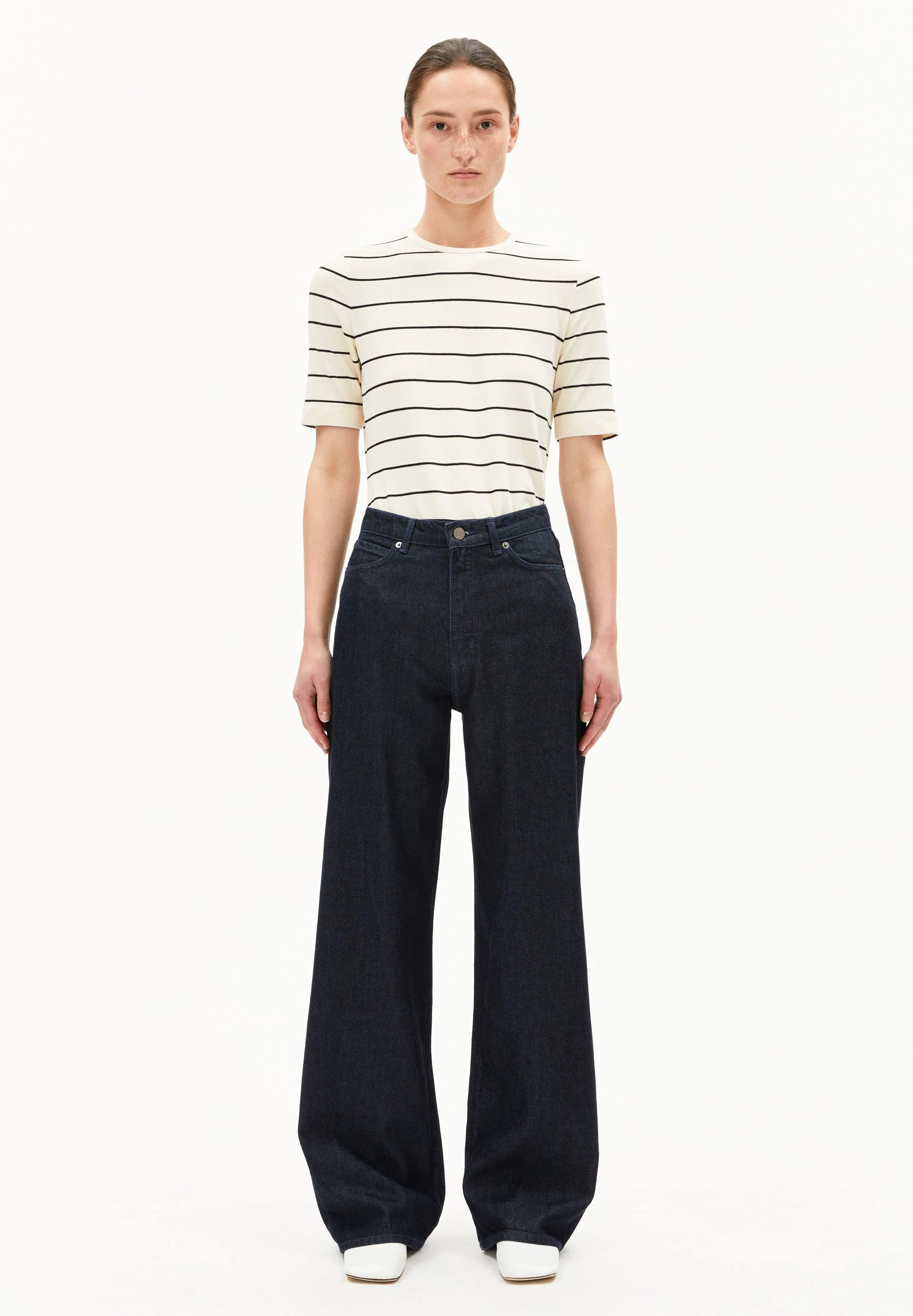 ENIJAA FLOW HIGH WAIST WIDE JEANS | rinse - Image 5