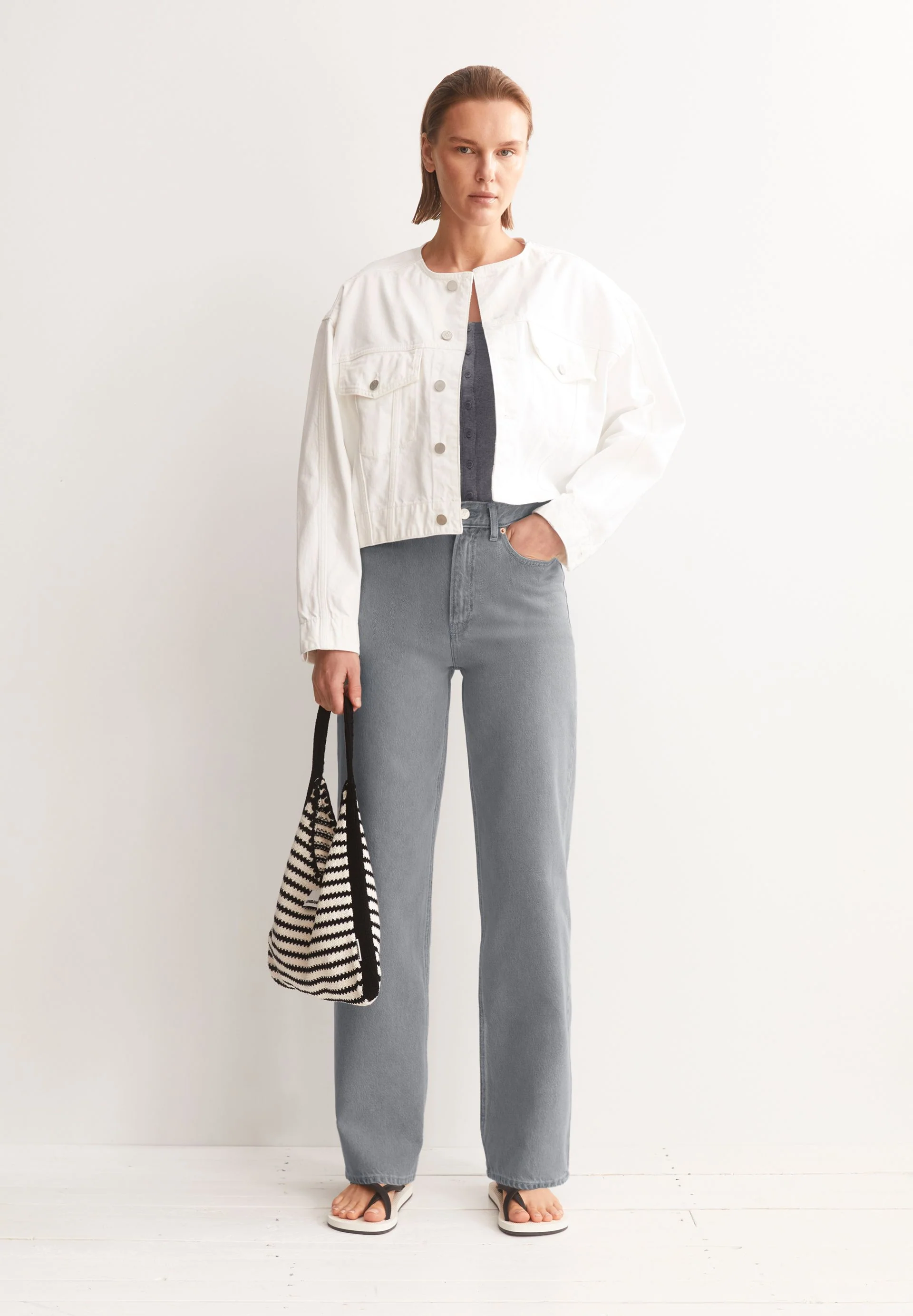 ENIJAA HIGH WAIST WIDE JEANS | loa - Image 4