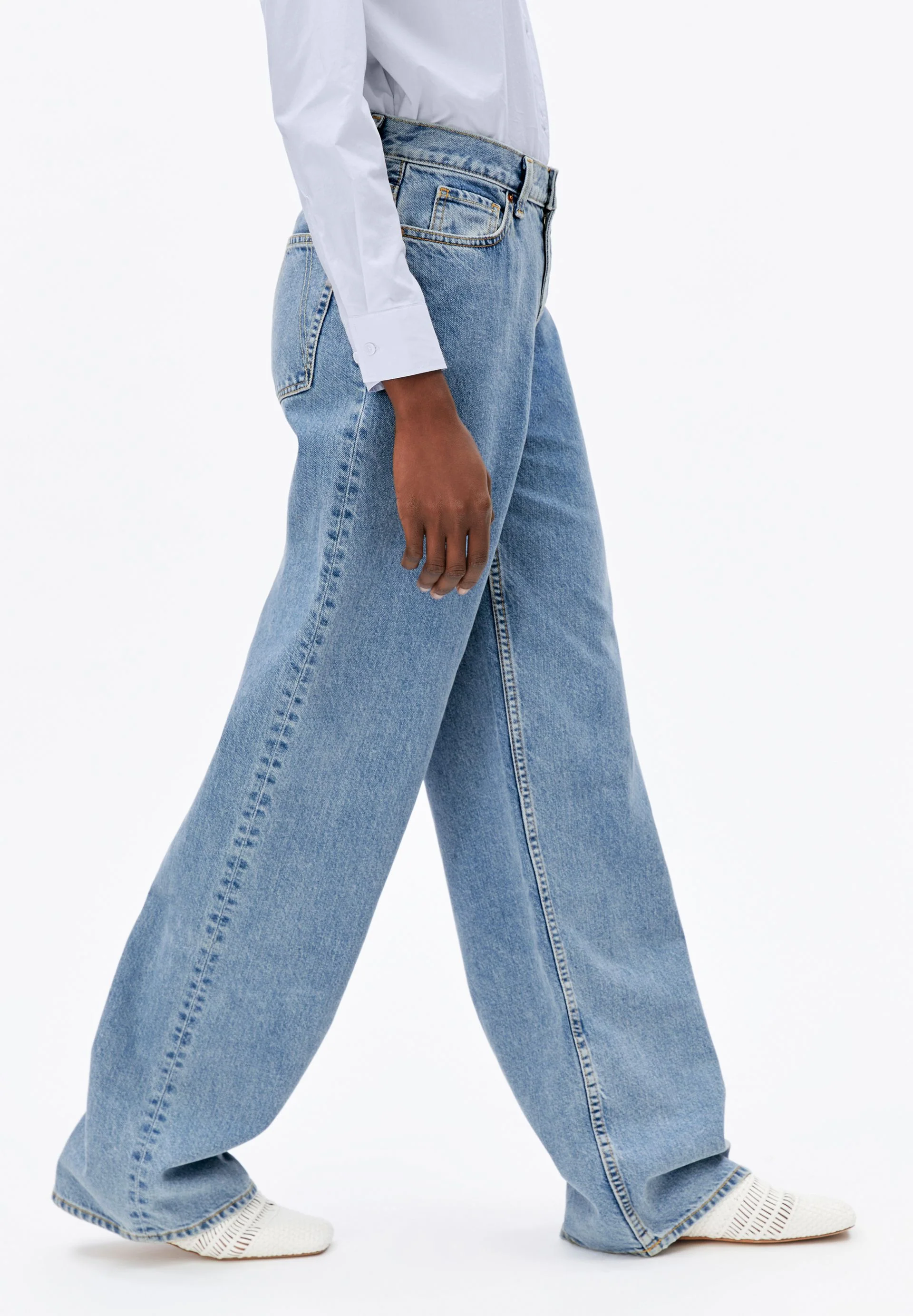 ENIJAA HIGH WAIST WIDE JEANS | horizon - Image 6