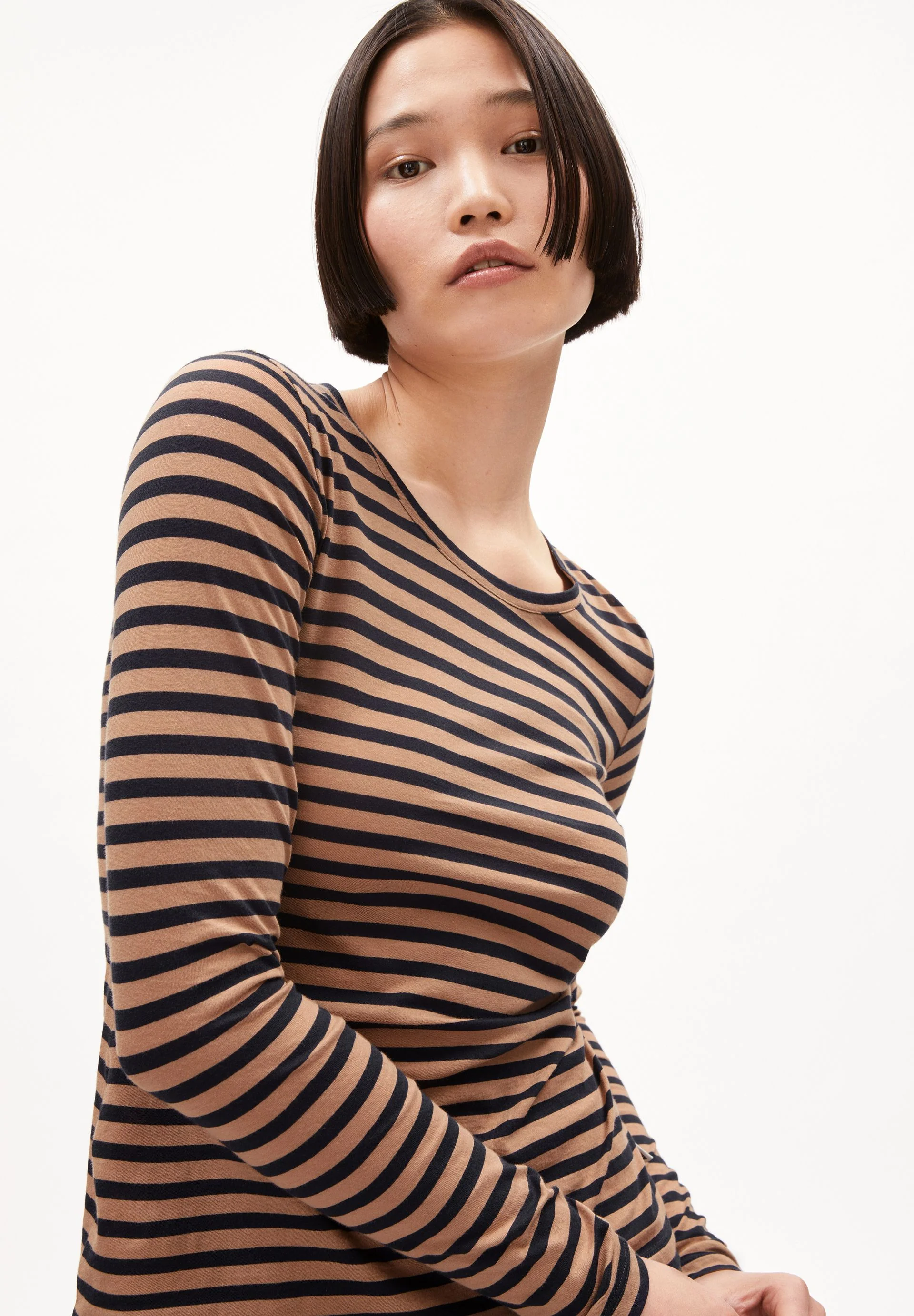 ENRICCAA STRIPES | cinnamon dust-night sky - Image 3