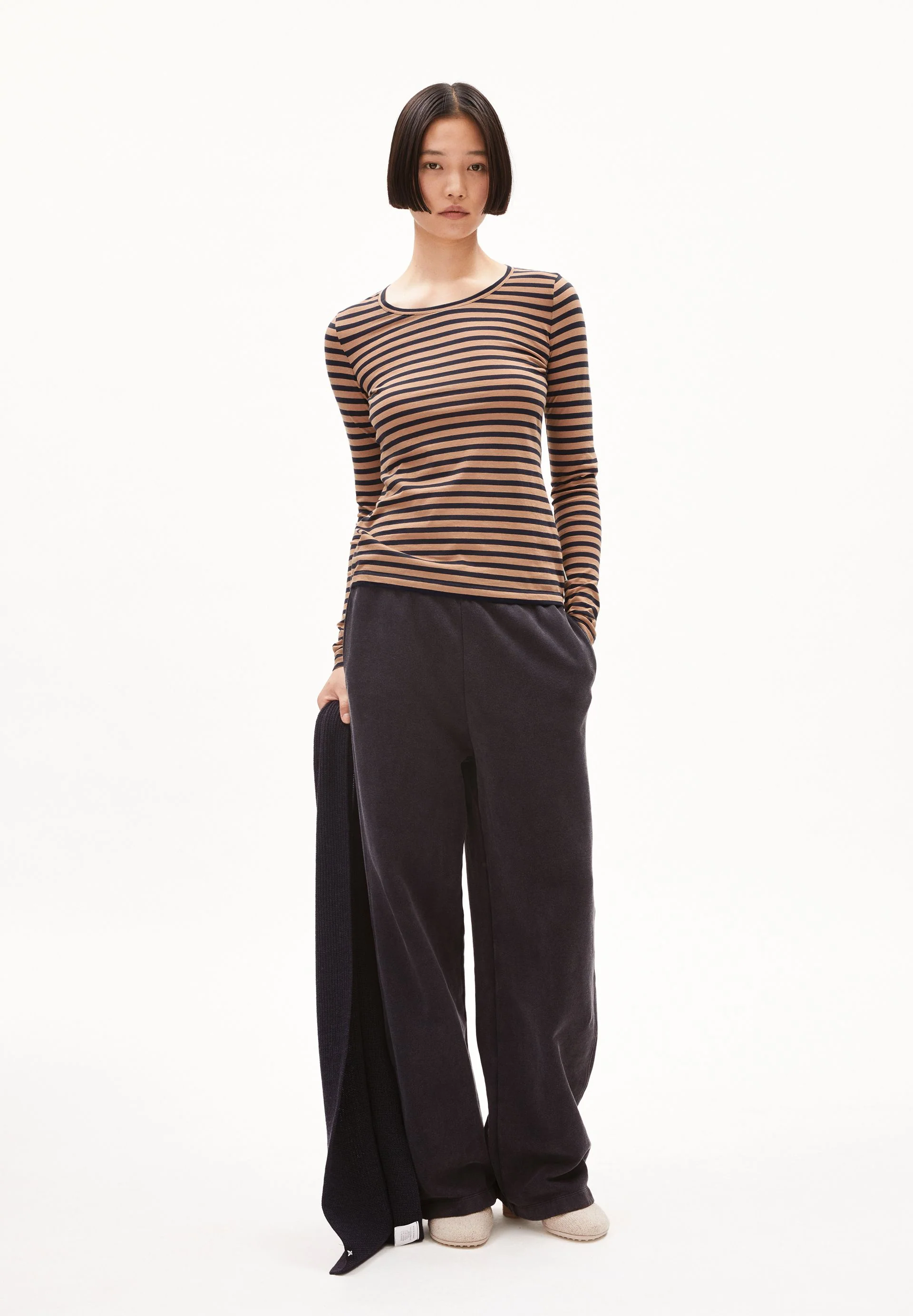 ENRICCAA STRIPES | cinnamon dust-night sky - Image 5