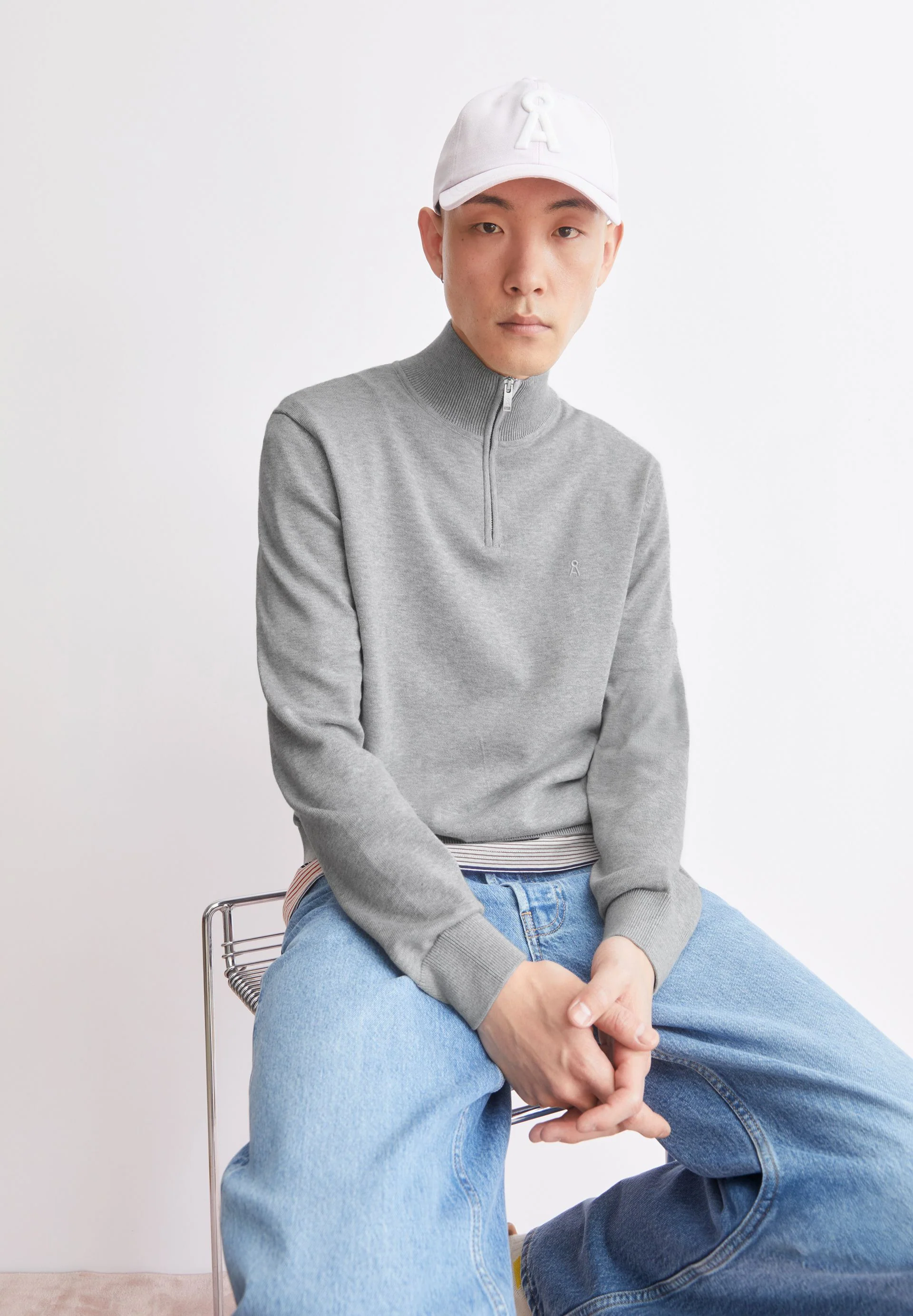 FAABES STRICK-TROYER | silver melange - Image 4