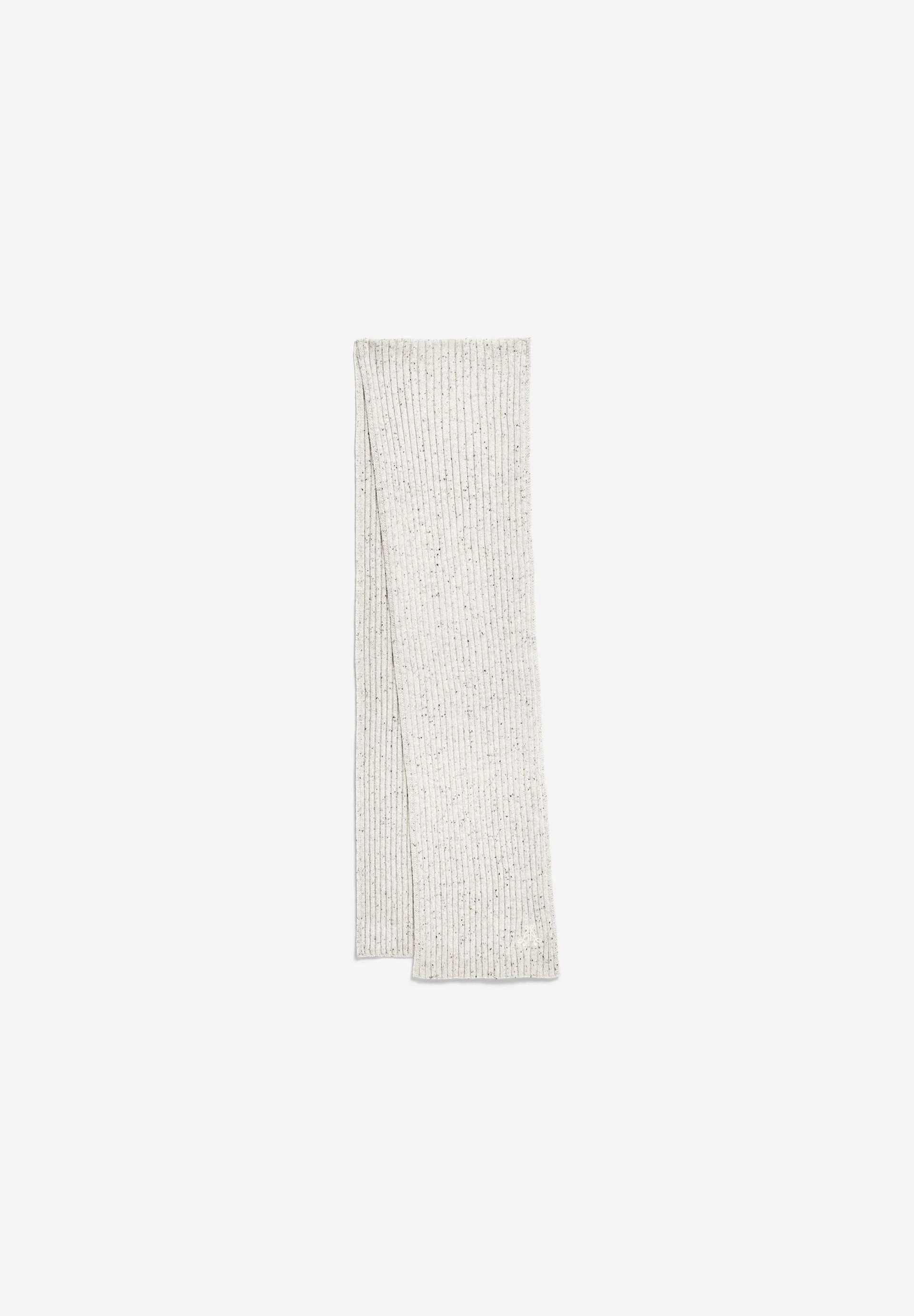 FAARLO TWEED SCHAL | oatmilk-black - Image 4