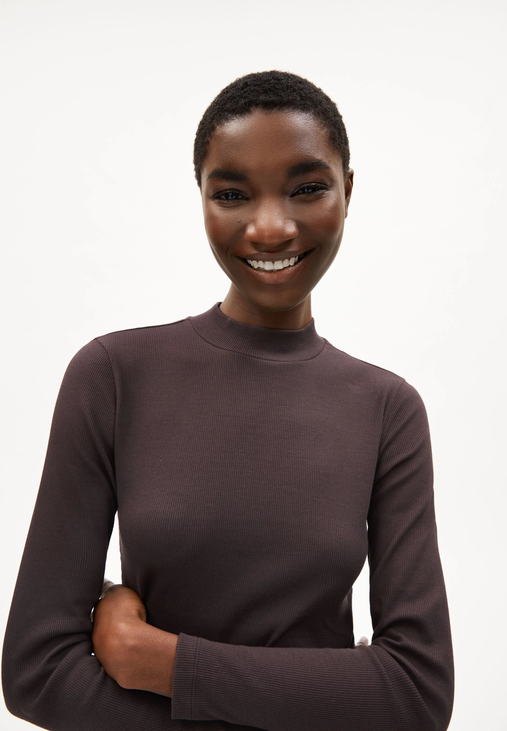 FATIMAARA LANGARMSHIRT | coffee - Image 3