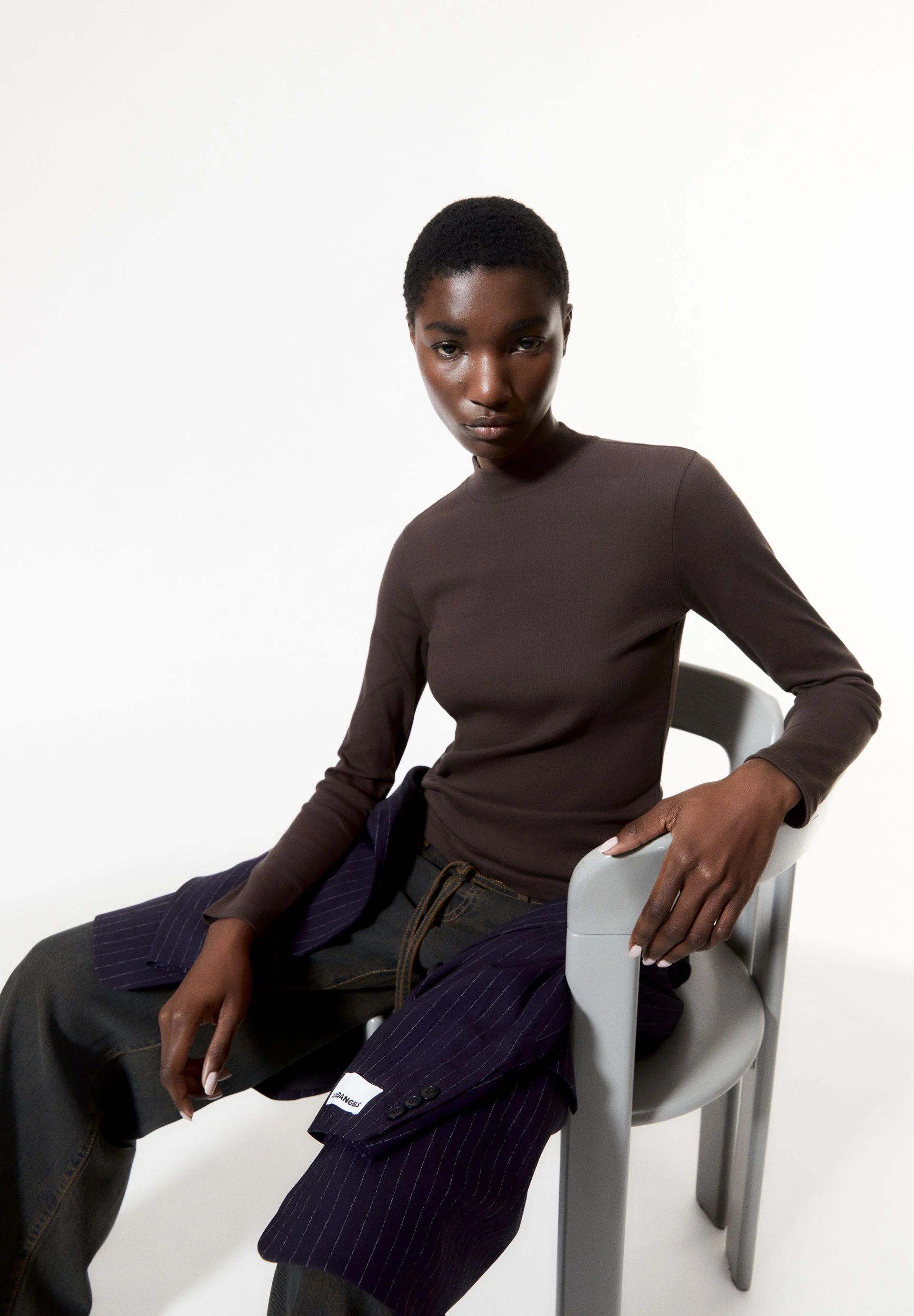 FATIMAARA LANGARMSHIRT | coffee - Image 4