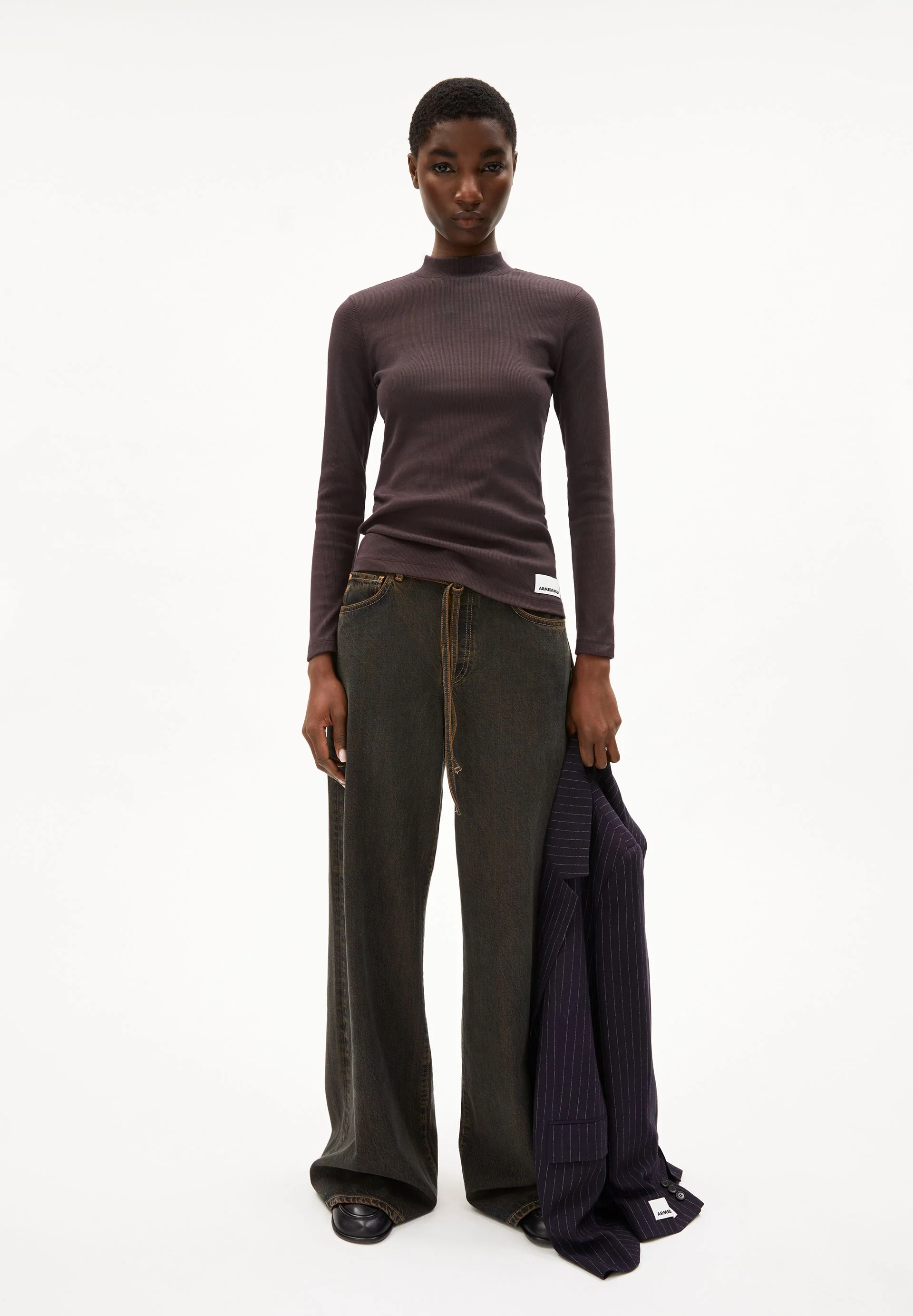 FATIMAARA LANGARMSHIRT | coffee - Image 5