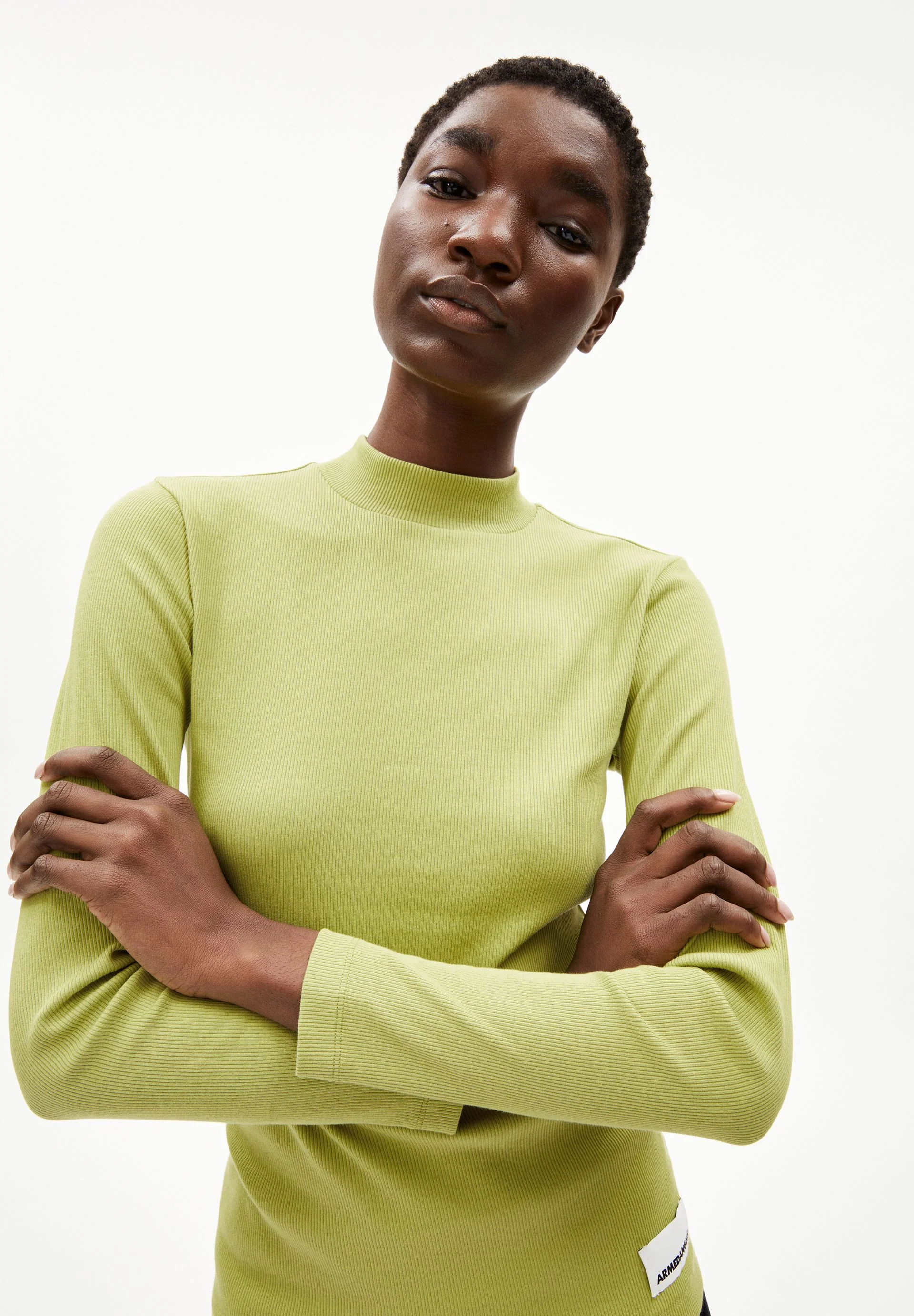 FATIMAARA LANGARMSHIRT | new moss - Image 3