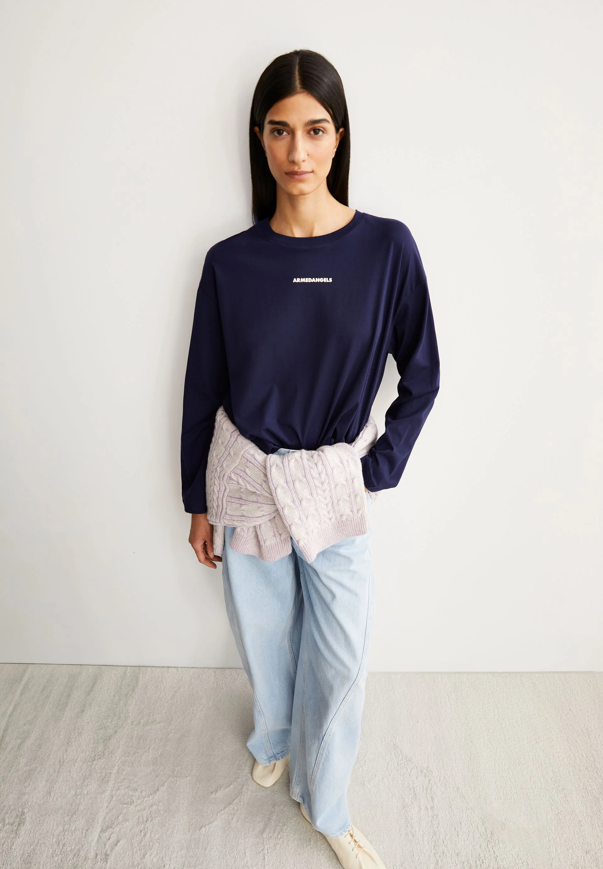 FIETAA DIFFERENCE LANGARMSHIRT | tinted navy - Image 4