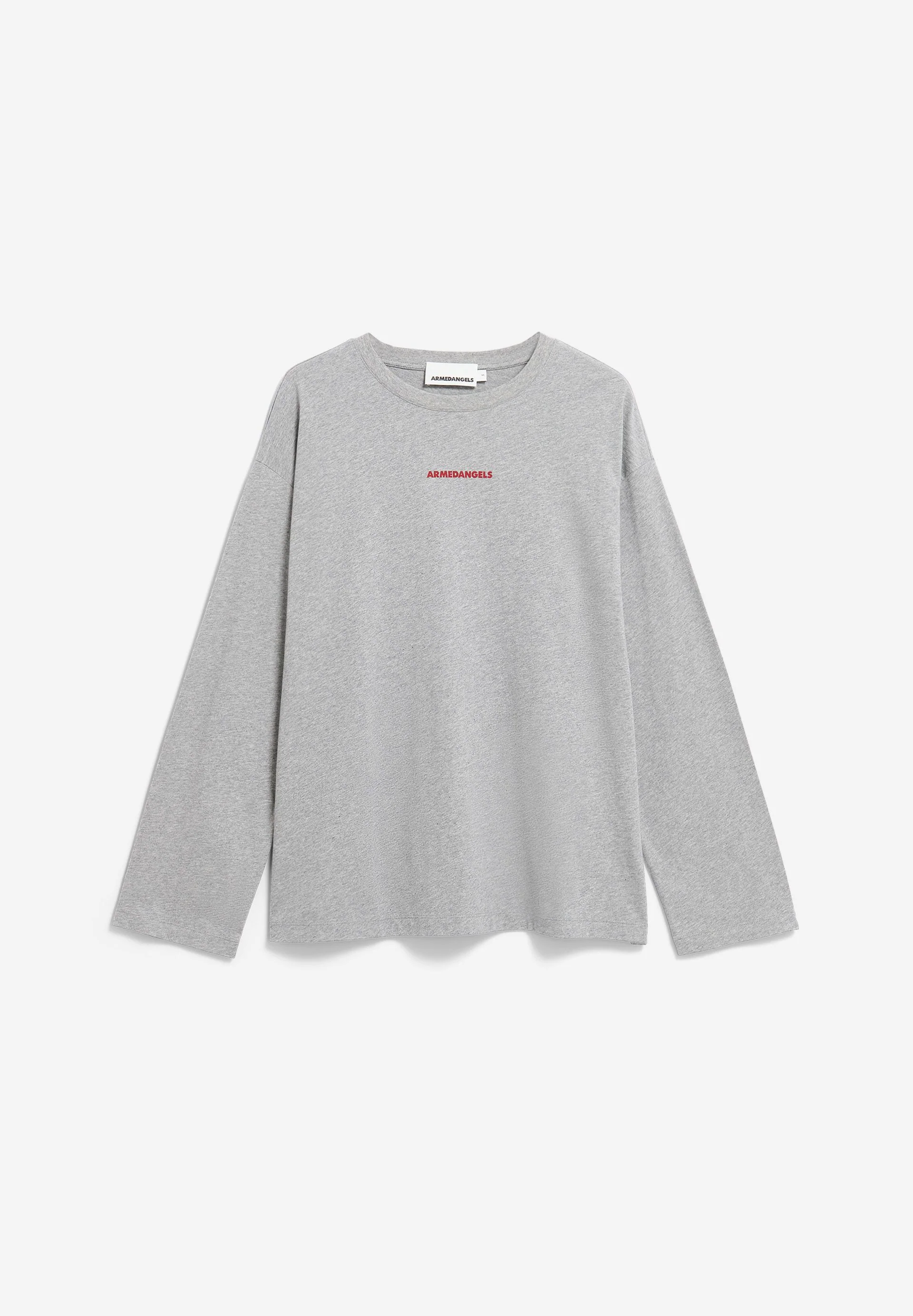 FIETAA SMILE LANGARMSHIRT | silver melange - Image 6