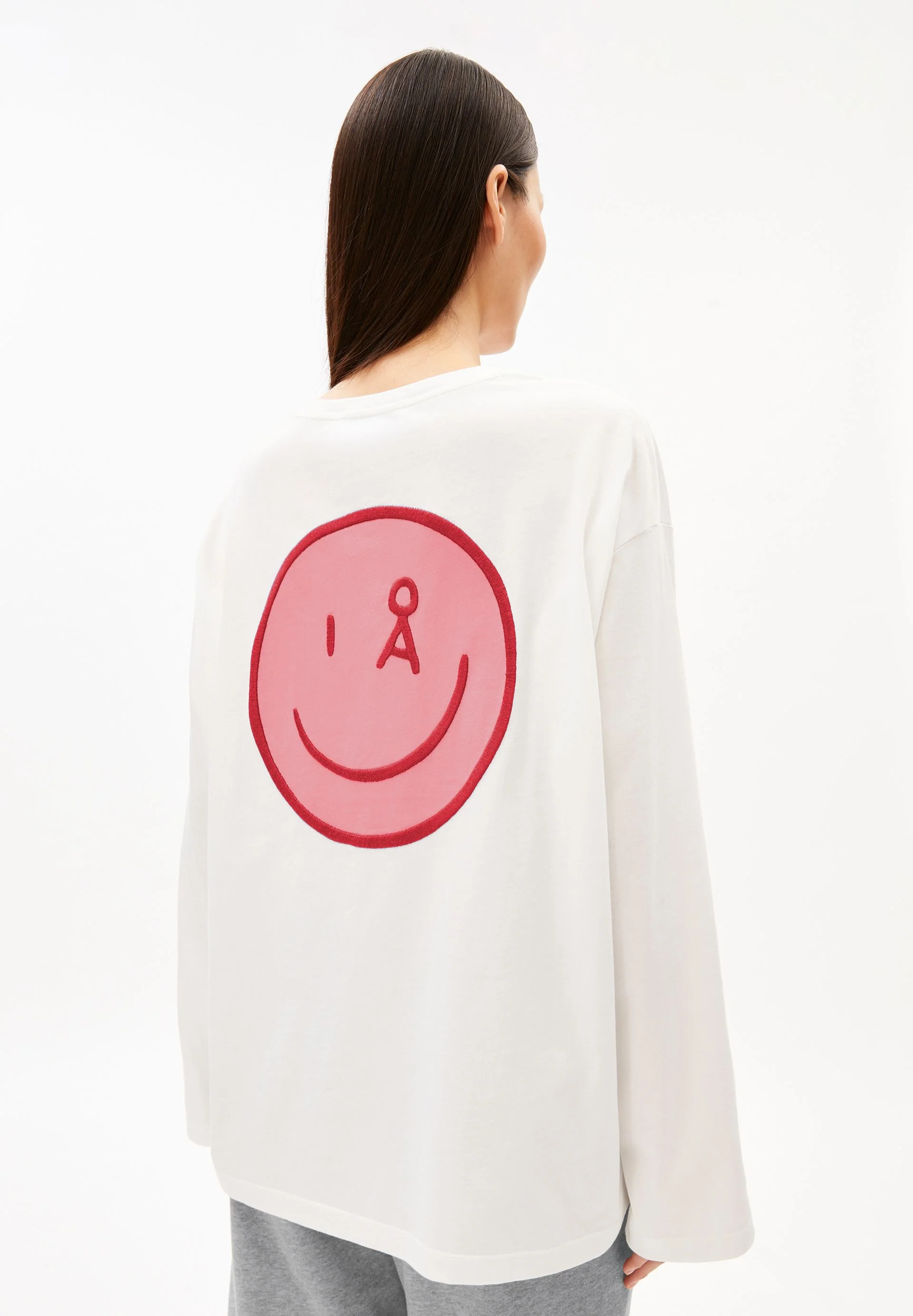 FIETAA SMILE LANGARMSHIRT | white-pink mist - Image 2