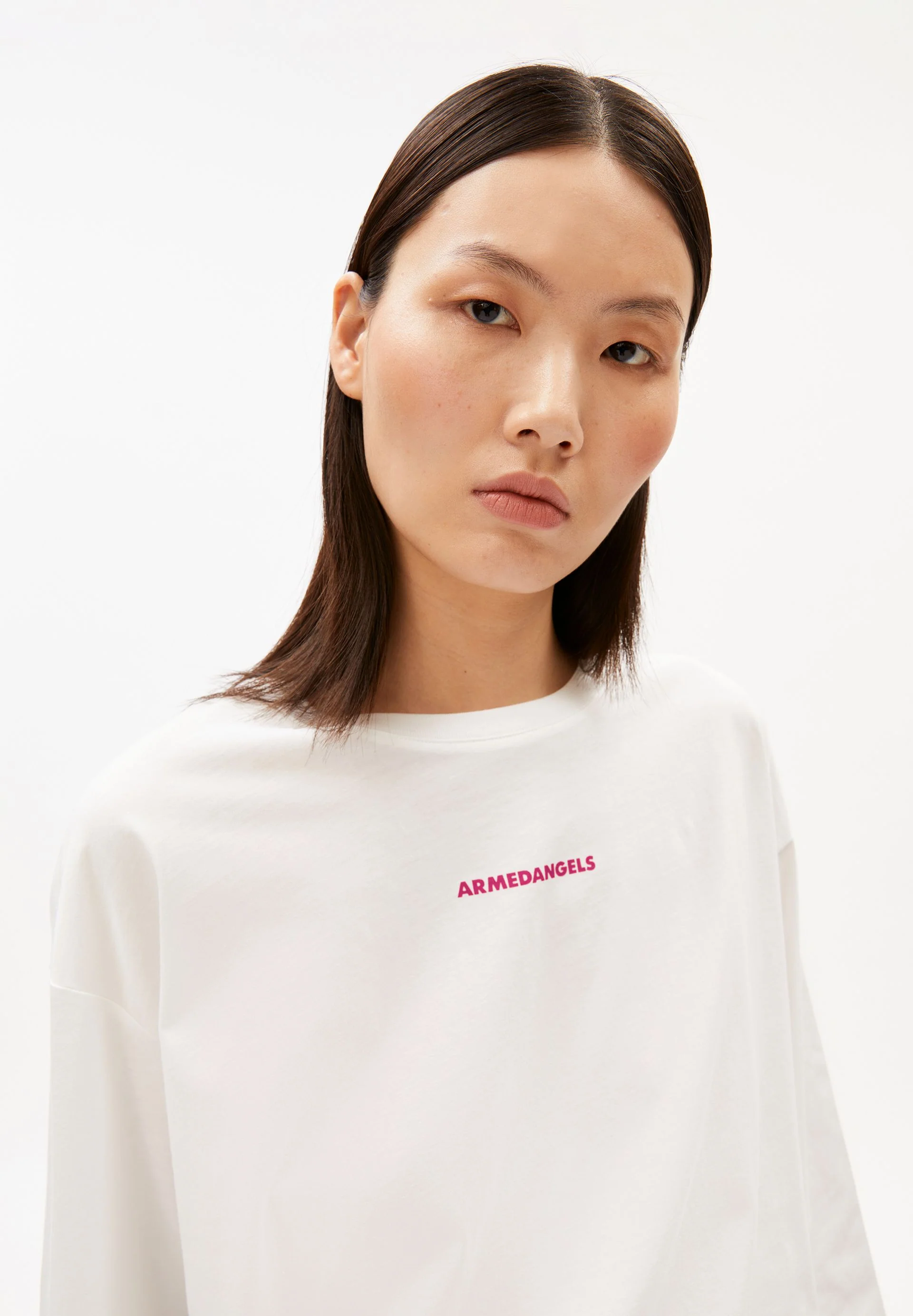 FIETAA SMILE LANGARMSHIRT | white-pink mist - Image 3