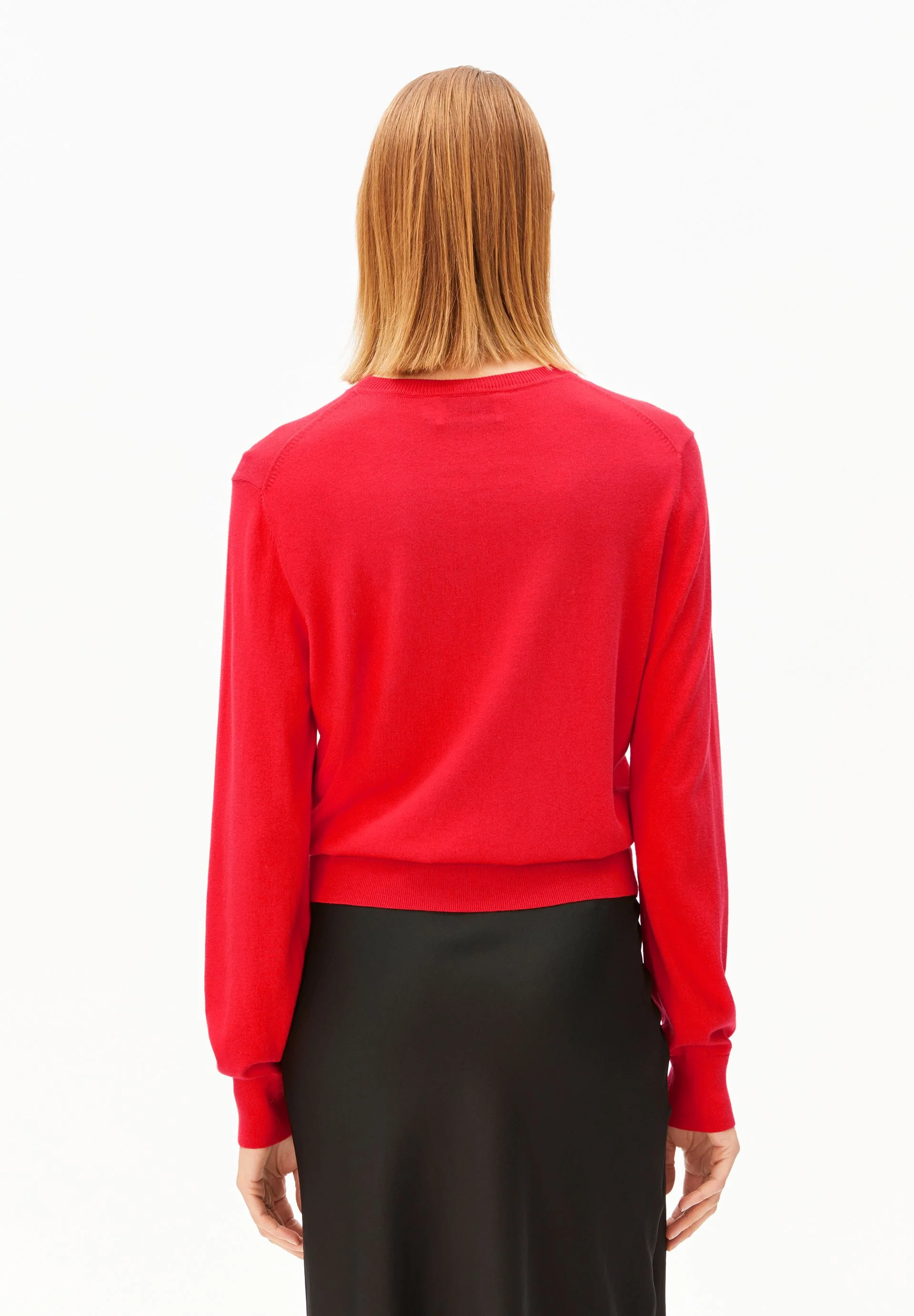 FEINSTRICKPULLOVER | mars red - Image 2