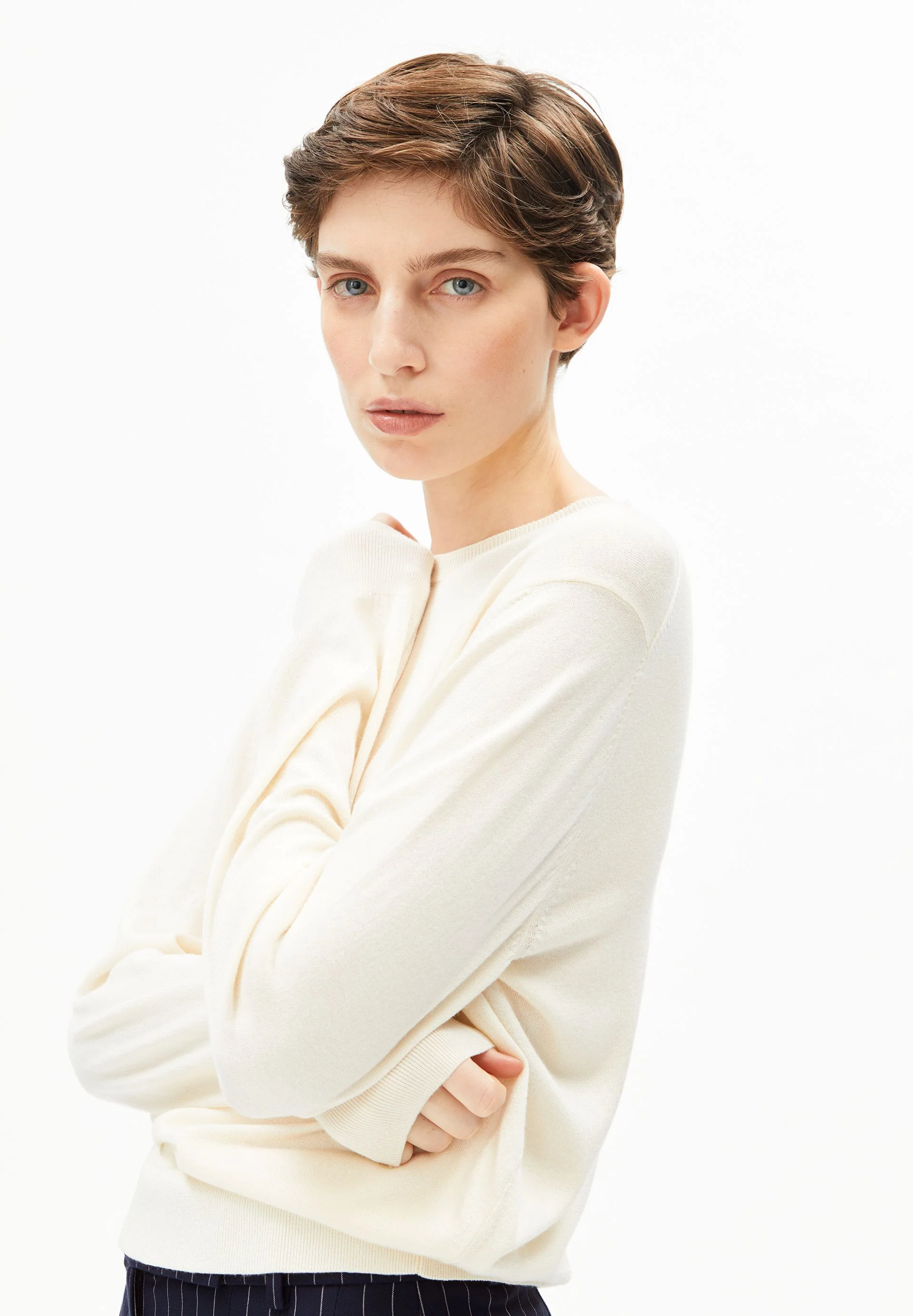 FEINSTRICKPULLOVER | oatmilk - Image 3