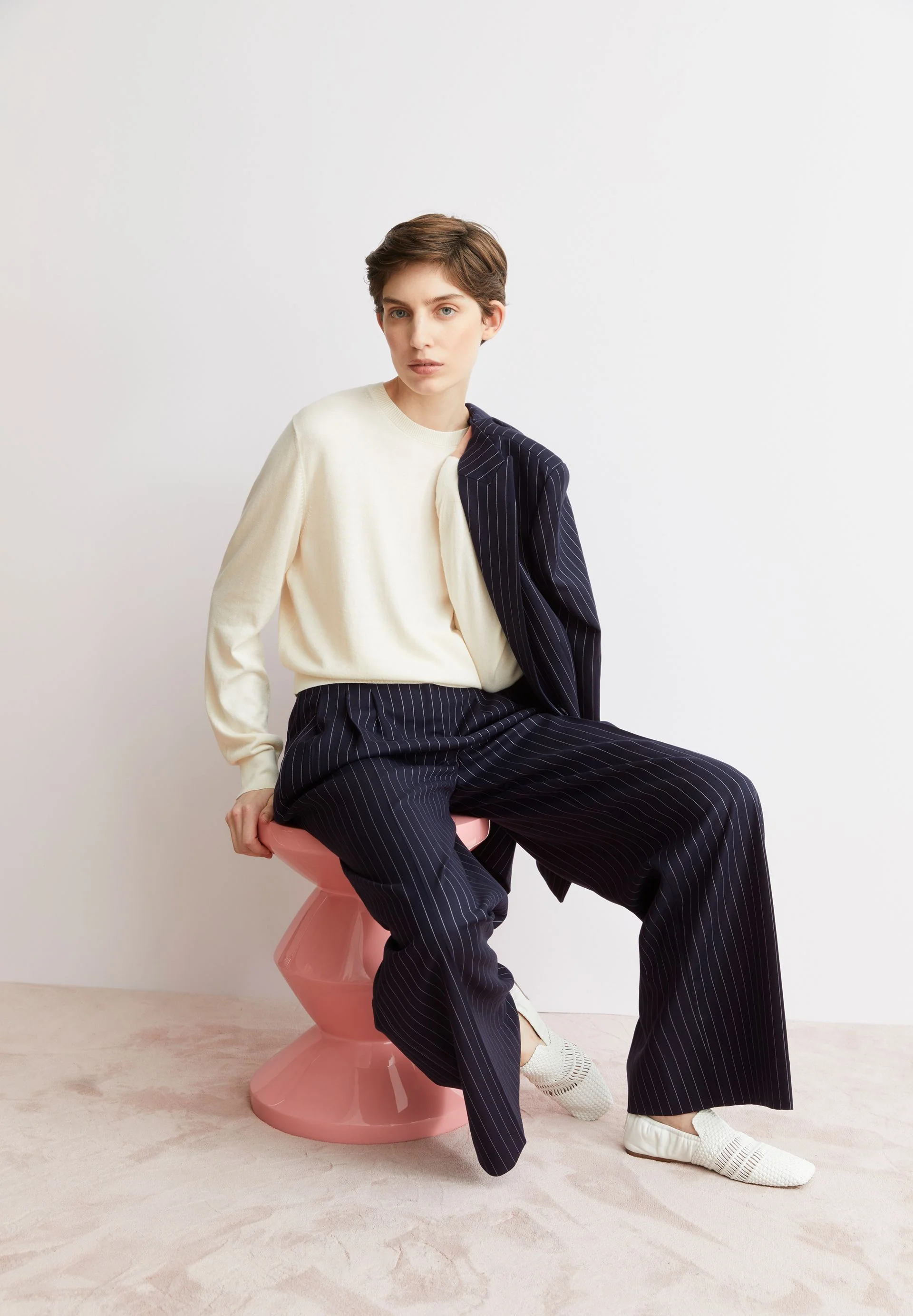 FEINSTRICKPULLOVER | oatmilk - Image 4