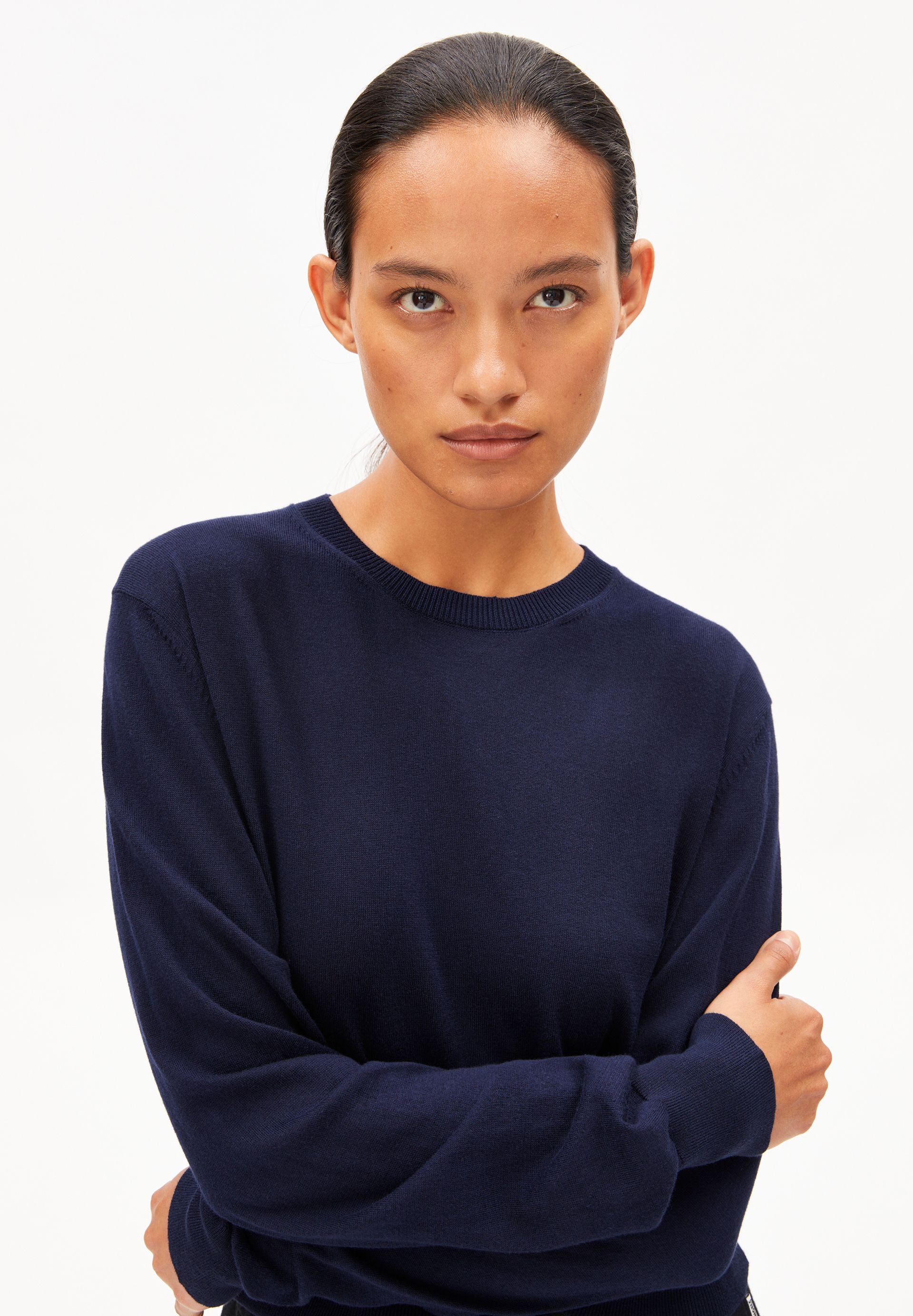 FEINSTRICKPULLOVER | tinted navy - Image 3