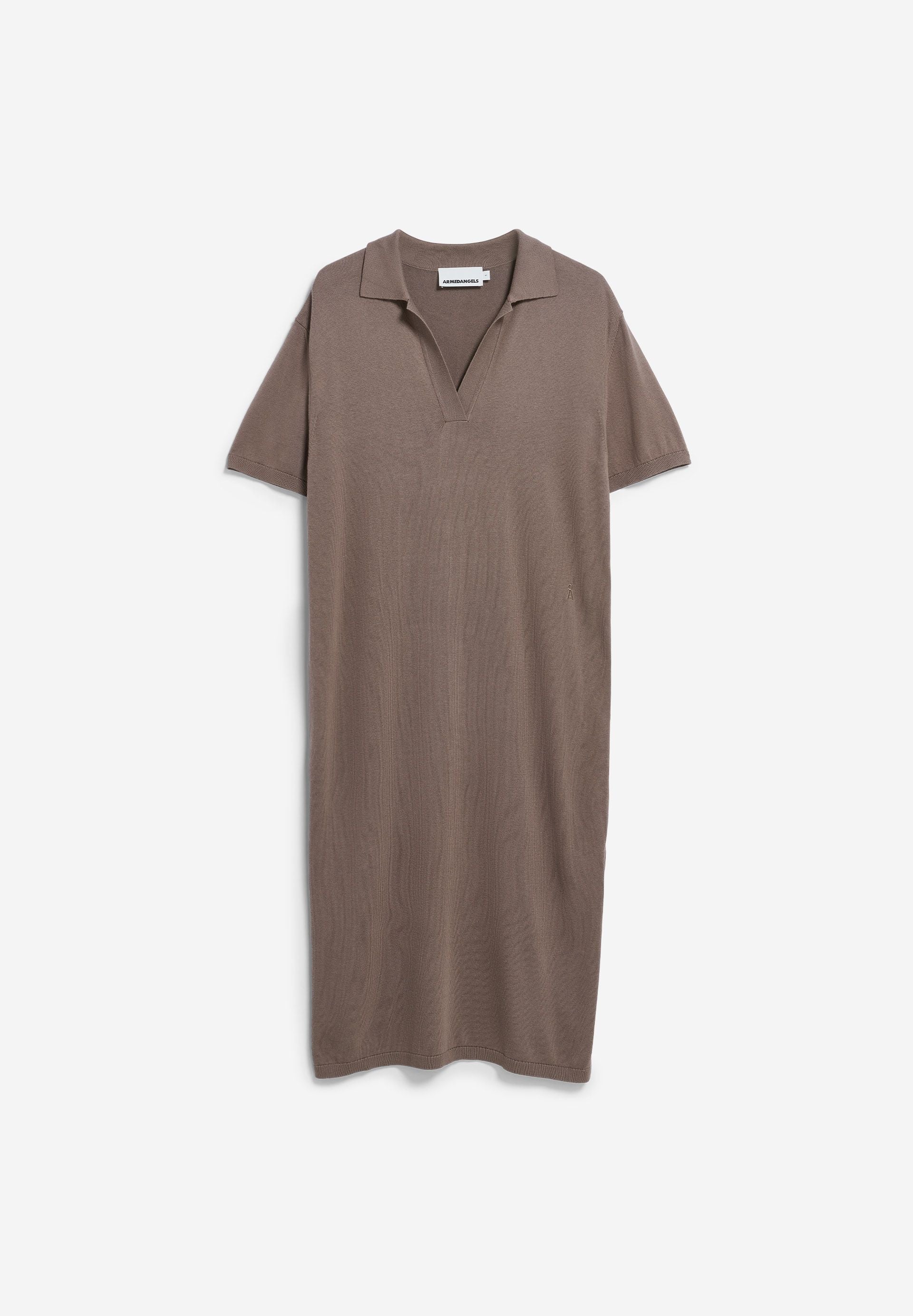 FEINSTRICK-POLOKLEID | walnut cream - Image 6